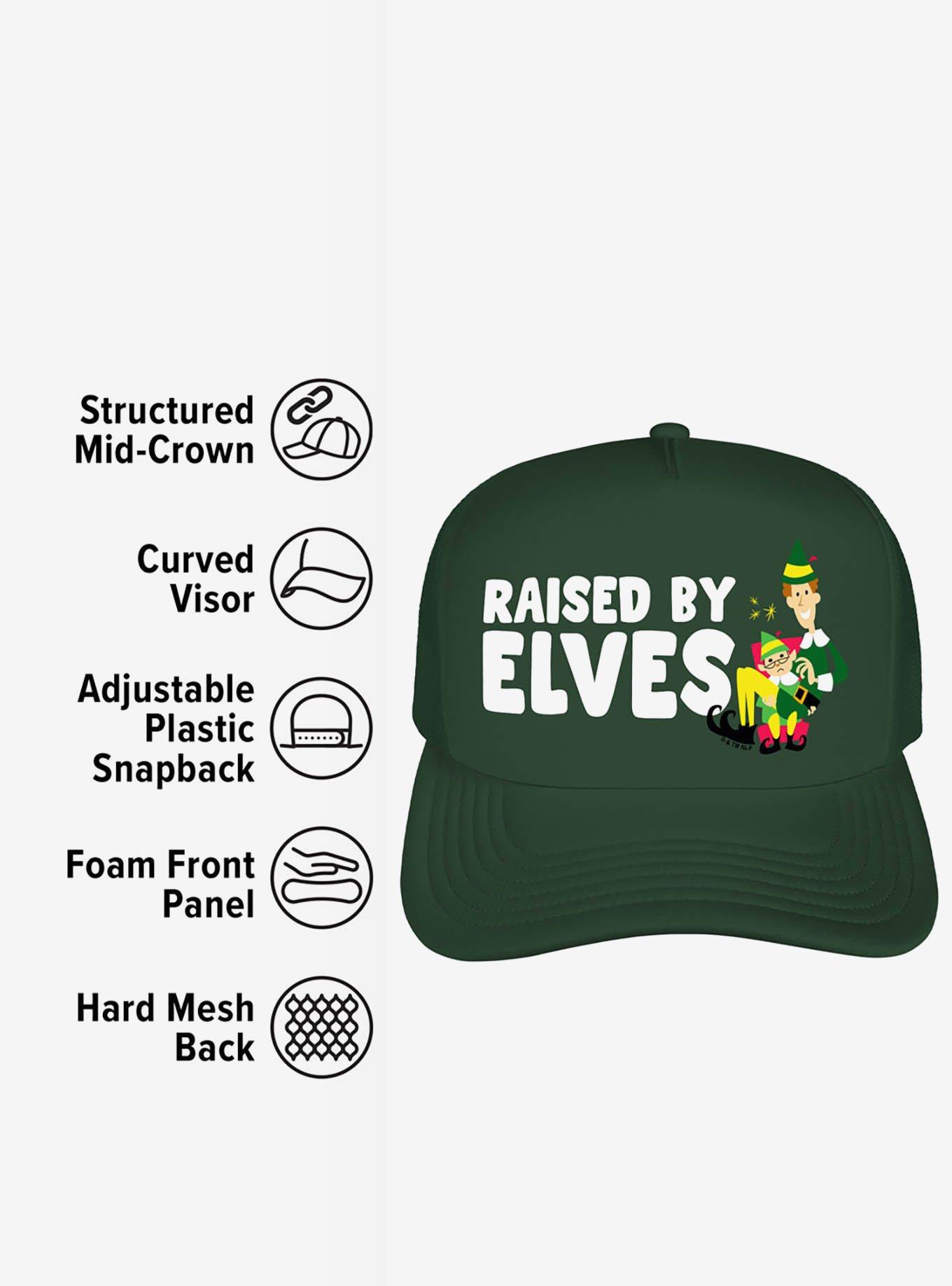 Elf Raised By Elves Foam Trucker Hat, , alternate