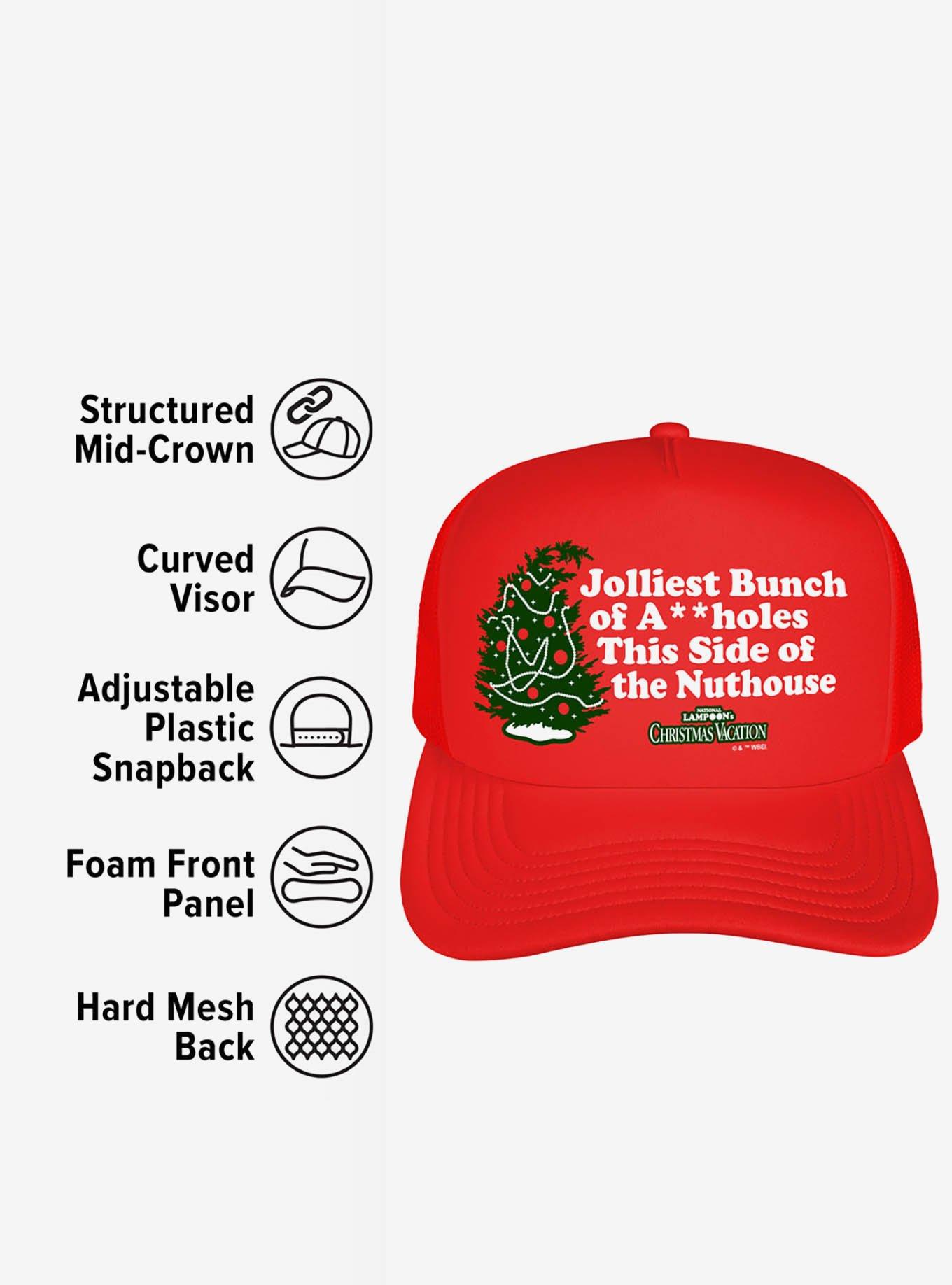 National Lampoon's Christmas Vacation Jolliest Bunch Of A-Holes Foam Trucker Hat, , alternate
