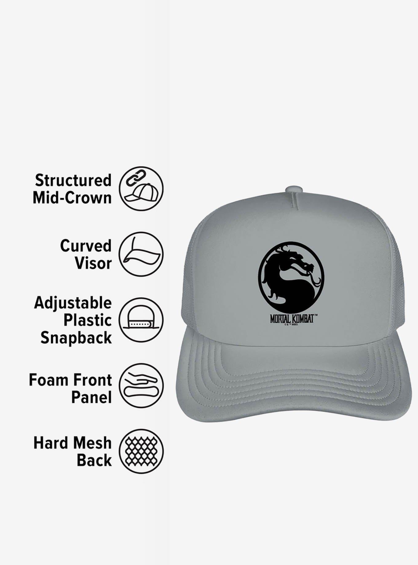 Mortal Kombat Klassic Symbol Foam Trucker Hat, , alternate