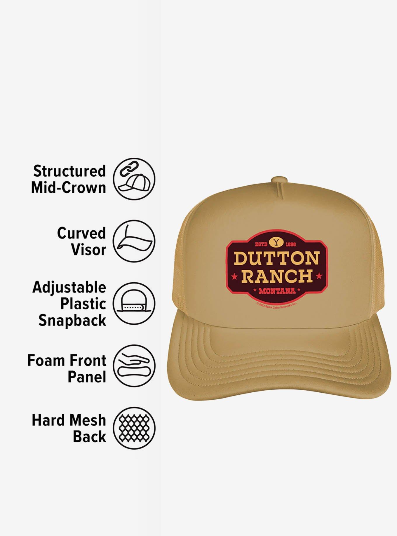 Yellowstone Dutton Ranch Foam Trucker Hat, , alternate