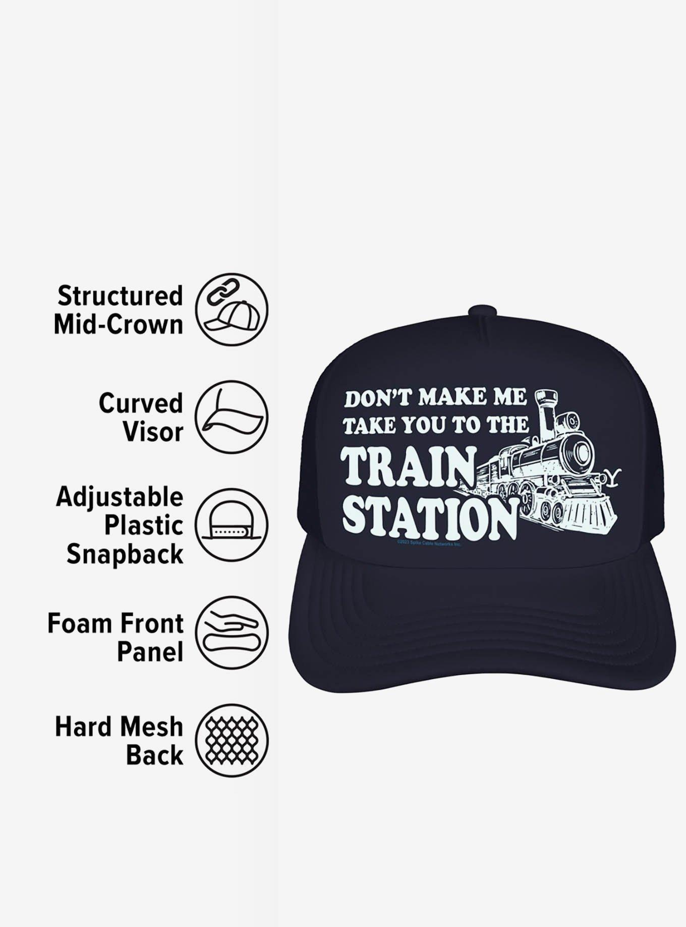 Yellowstone Train Station Foam Trucker Hat, , alternate