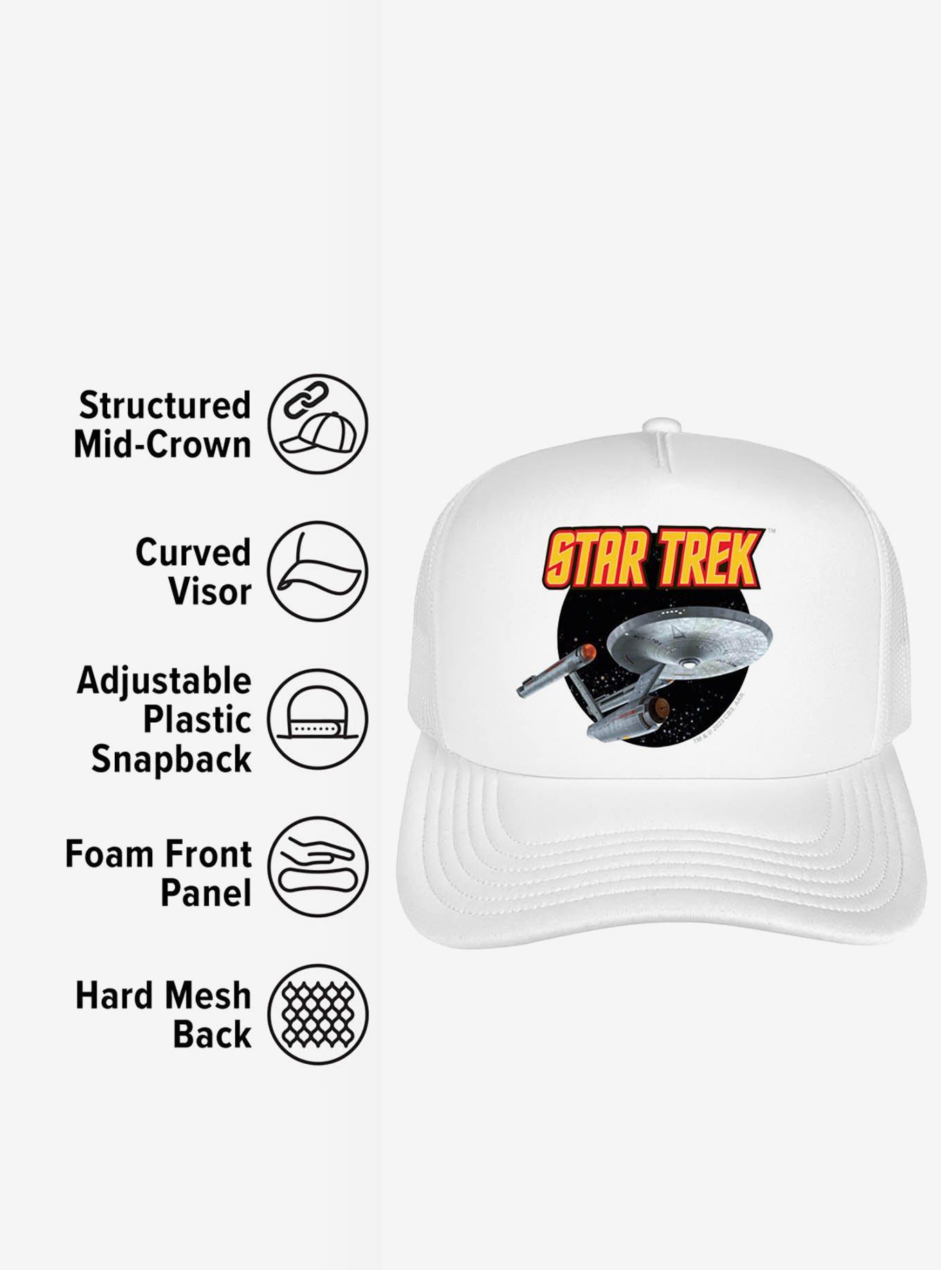 Star Trek Vintage Enterprise Foam Trucker Hat, , alternate