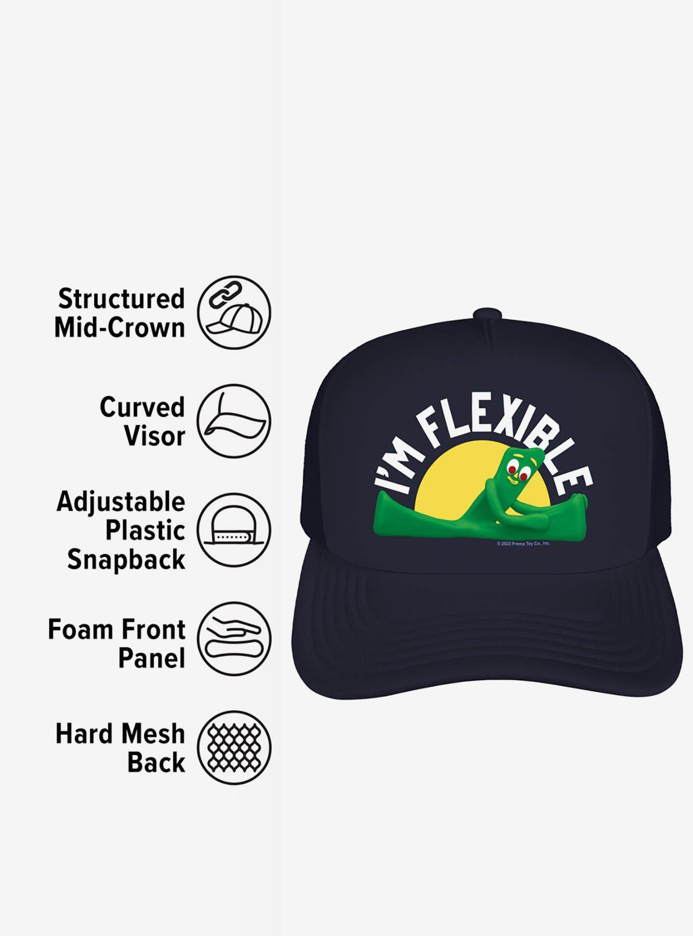 Gumby I'm Flexible Foam Trucker Hat, , alternate