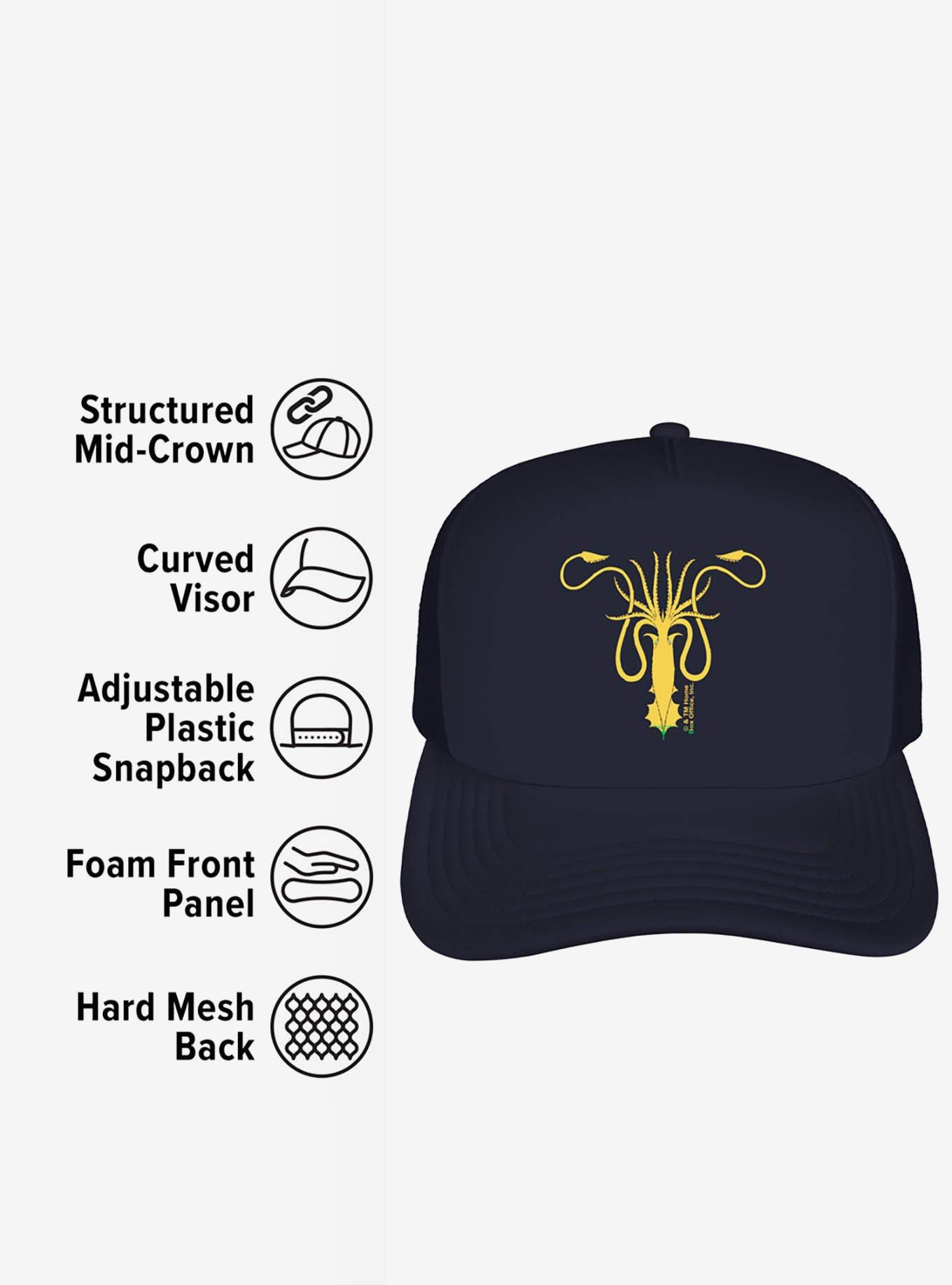 Game Of Thrones Greyjoy Sigil Foam Trucker Hat, , alternate