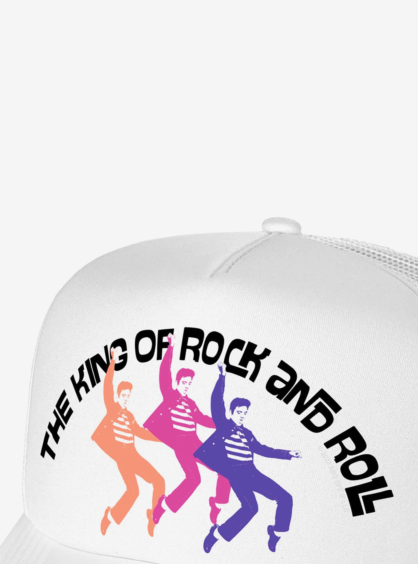 Elvis Presley The King Of Rock And Roll Dance Foam Trucker Hat, , hi-res
