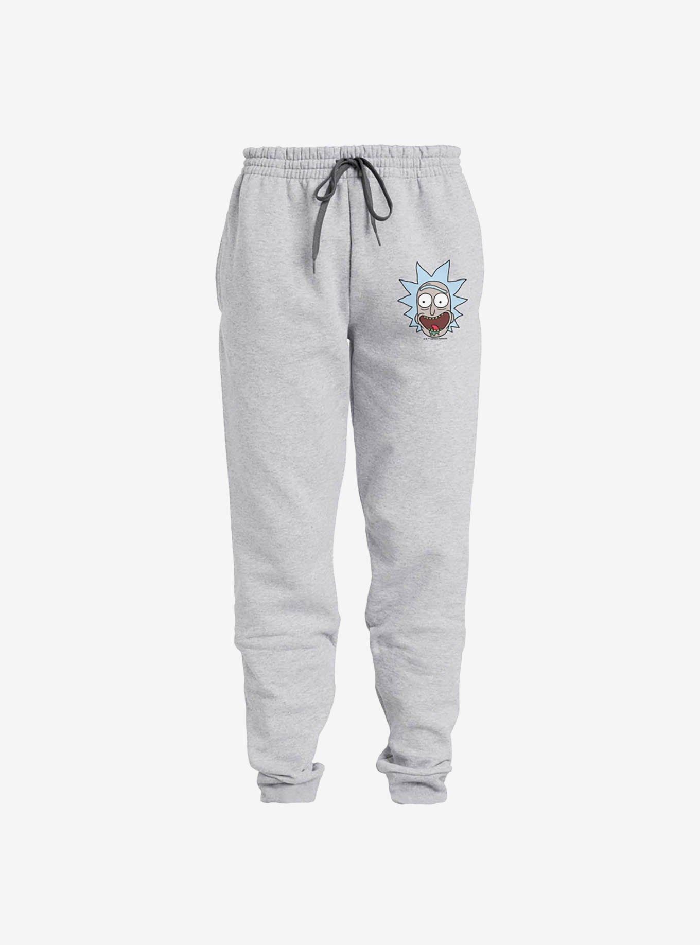 Rick and Morty Rick Headshot Jogger Sweatpants, ATHLETIC HEATHER, alternate