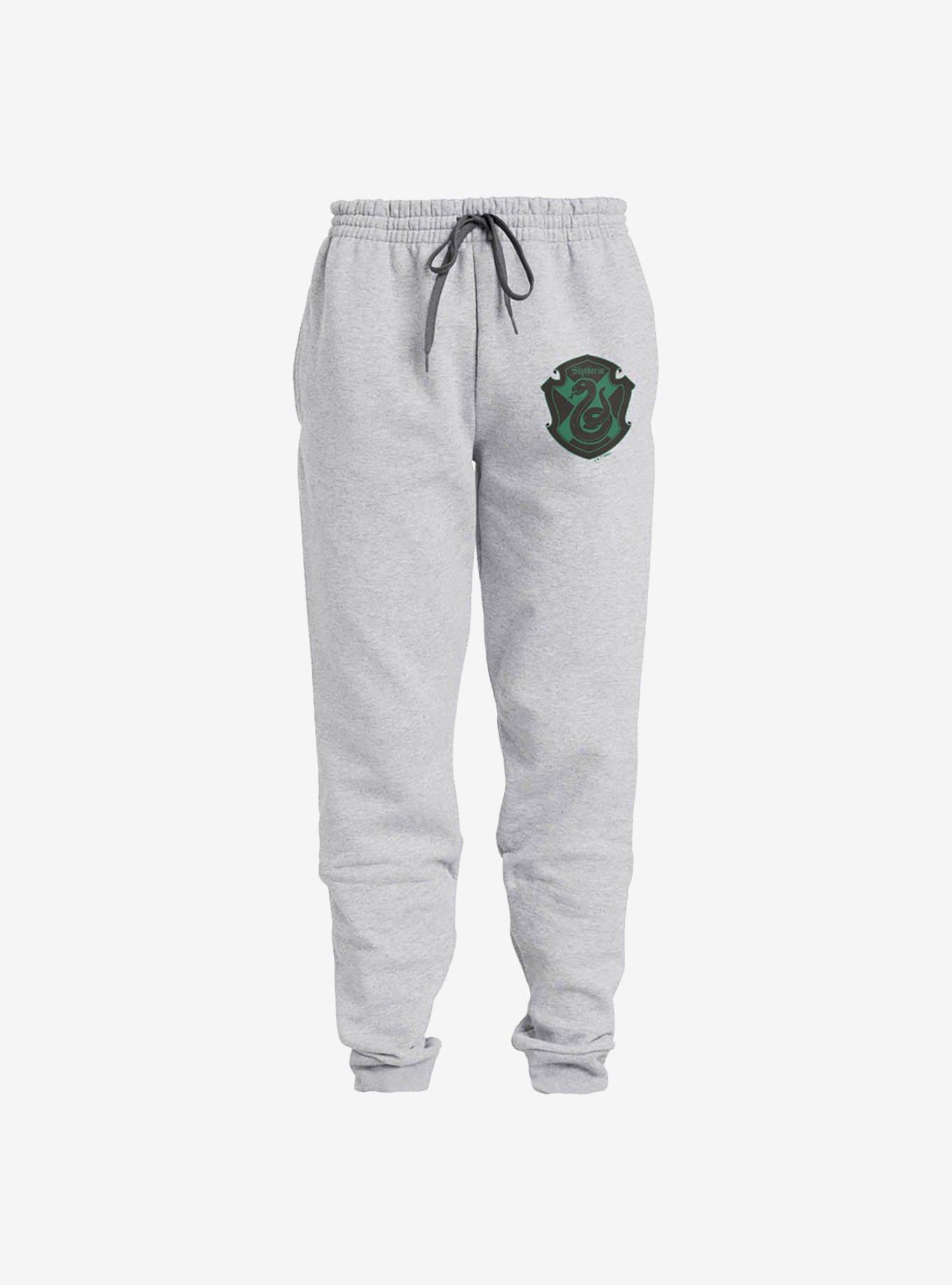Harry Potter Slytherin Plaid Crest Jogger Sweatpants, , hi-res