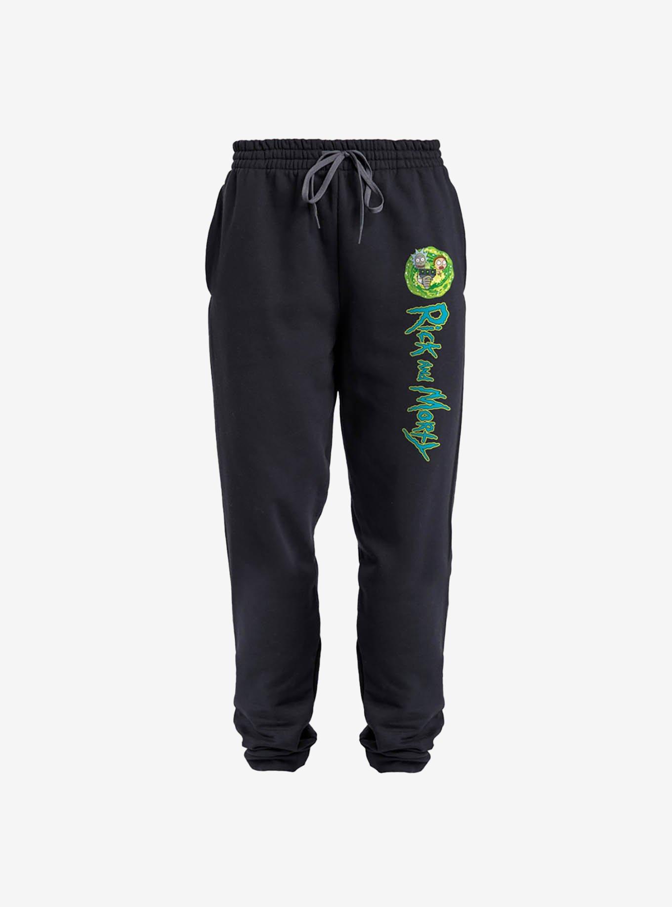 Rick and Morty Portal and Logo Jogger Sweatpants, , hi-res