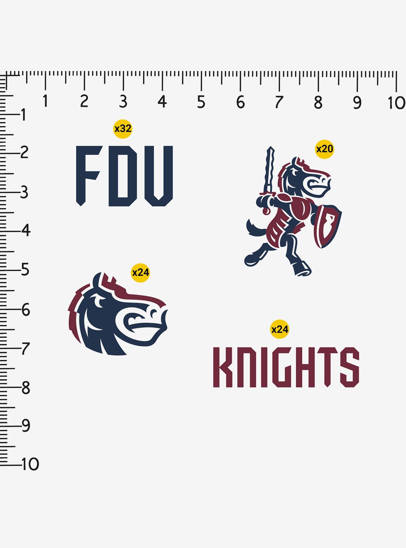 Fairleigh Dickinson Knights University 100ct Sticker Pack, , alternate