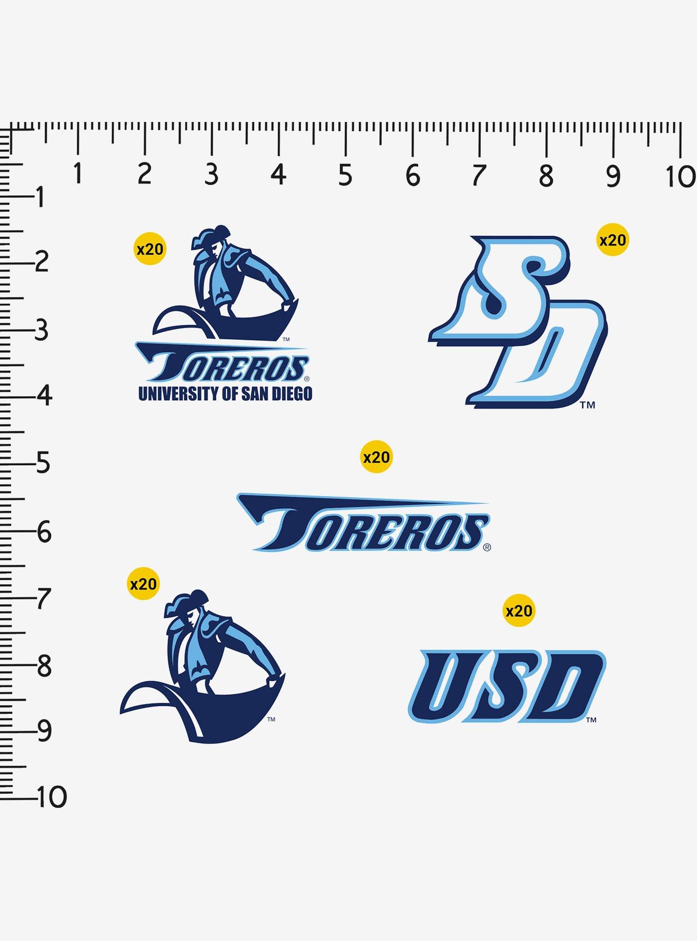 University of San Diego USD 100ct Sticker Pack, , alternate
