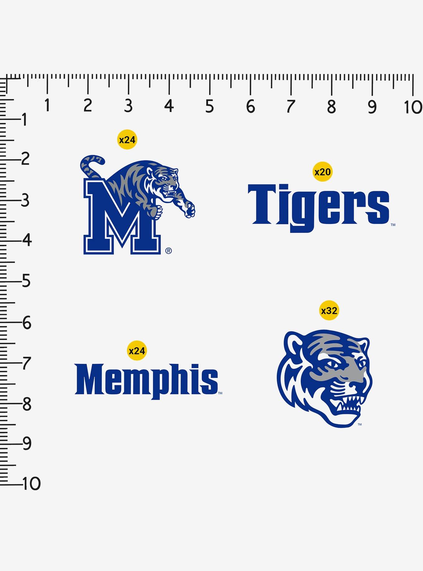 University of Memphis 100ct Sticker Pack, , alternate