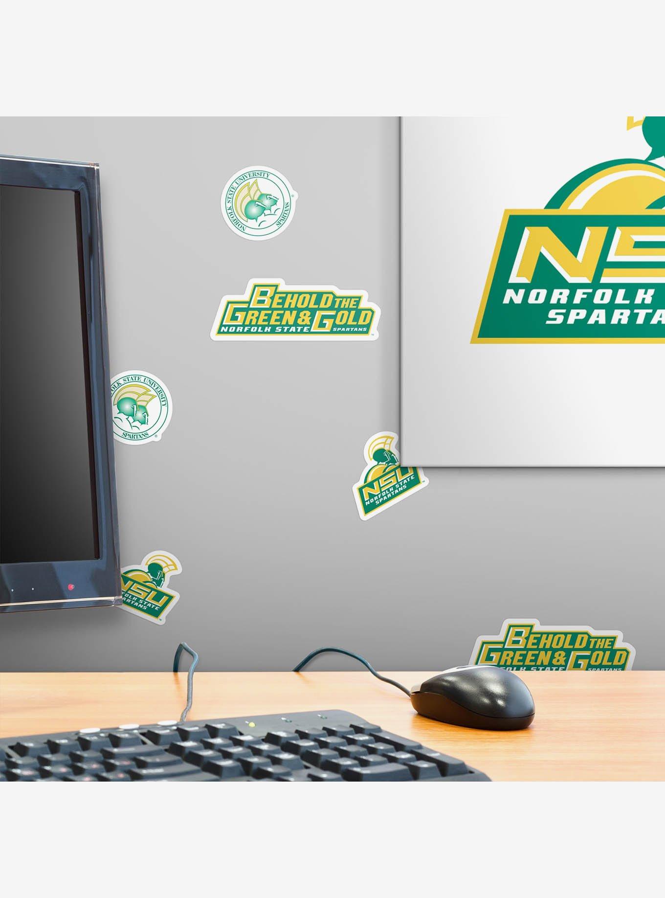 Norfolk State University NSU Green And Gold 100ct Sticker Pack, , alternate