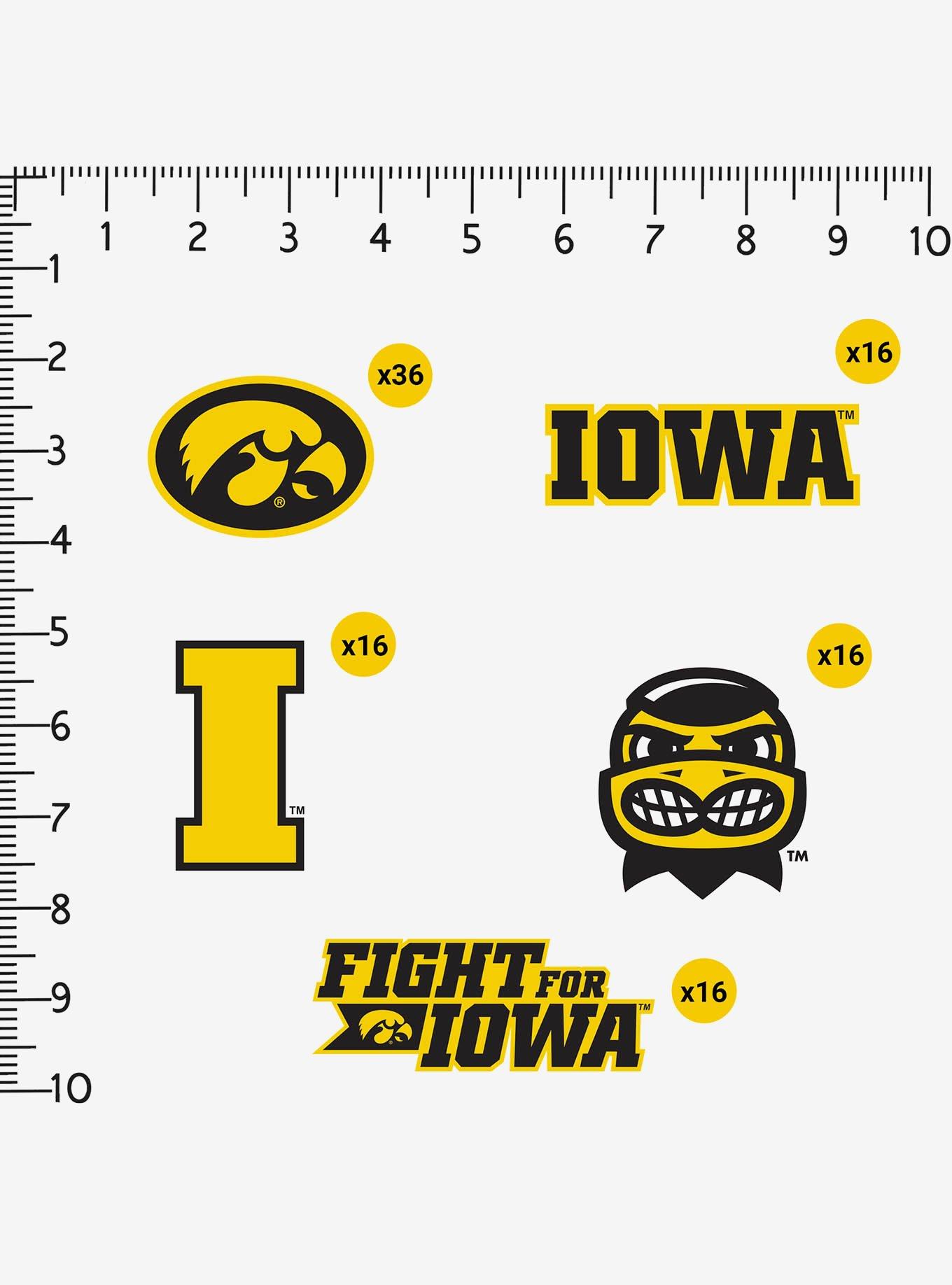 University of Iowa 100ct Sticker Pack, , alternate