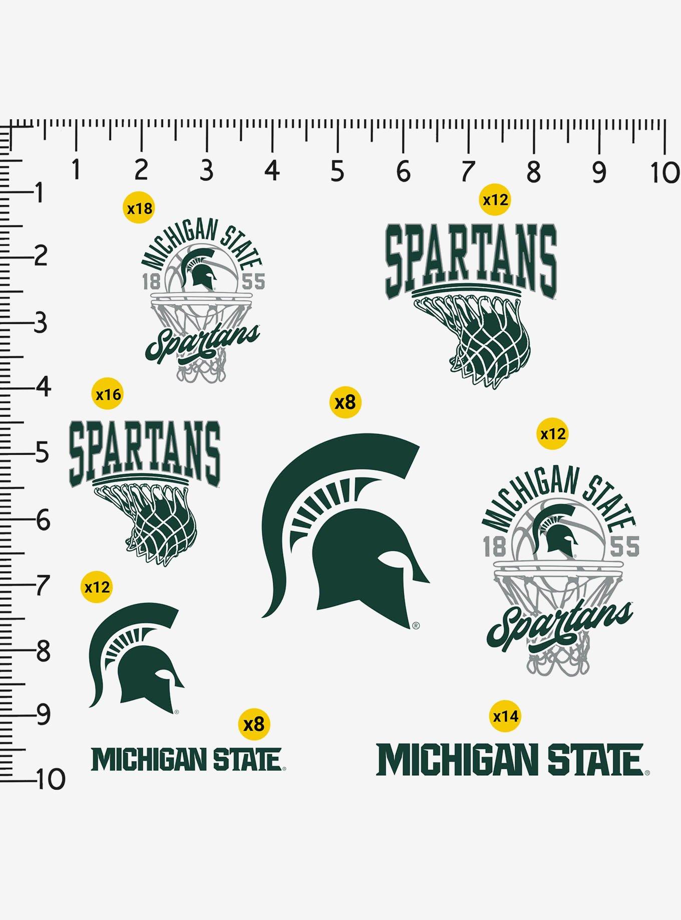 Michigan State University Spartans Basketball 100 Ct Sticker Pack, , alternate