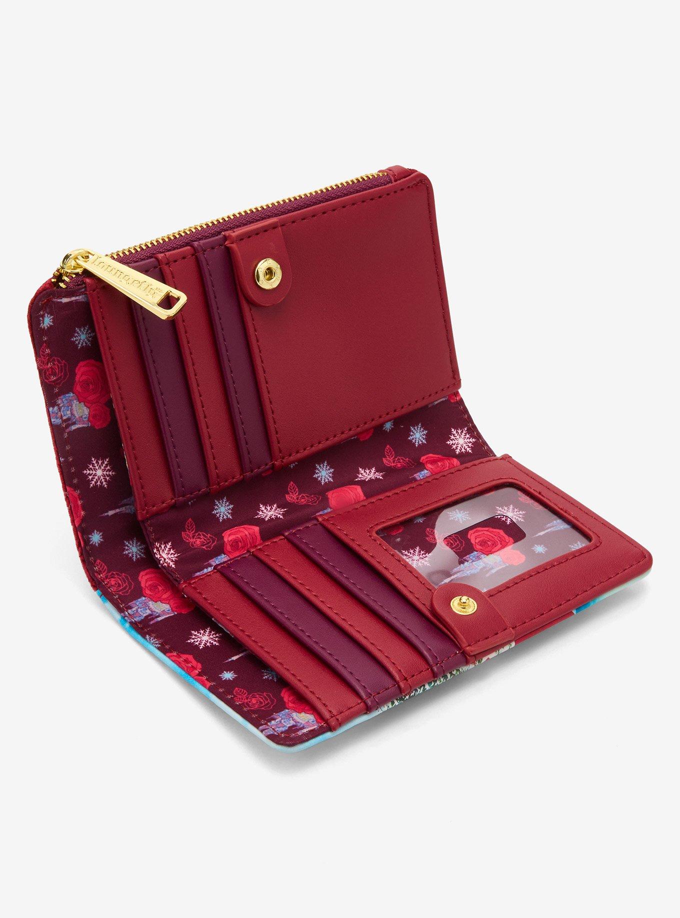 Loungefly Disney Beauty and the Beast Winter Ice Skating Zip Wallet — BoxLunch Exclusive