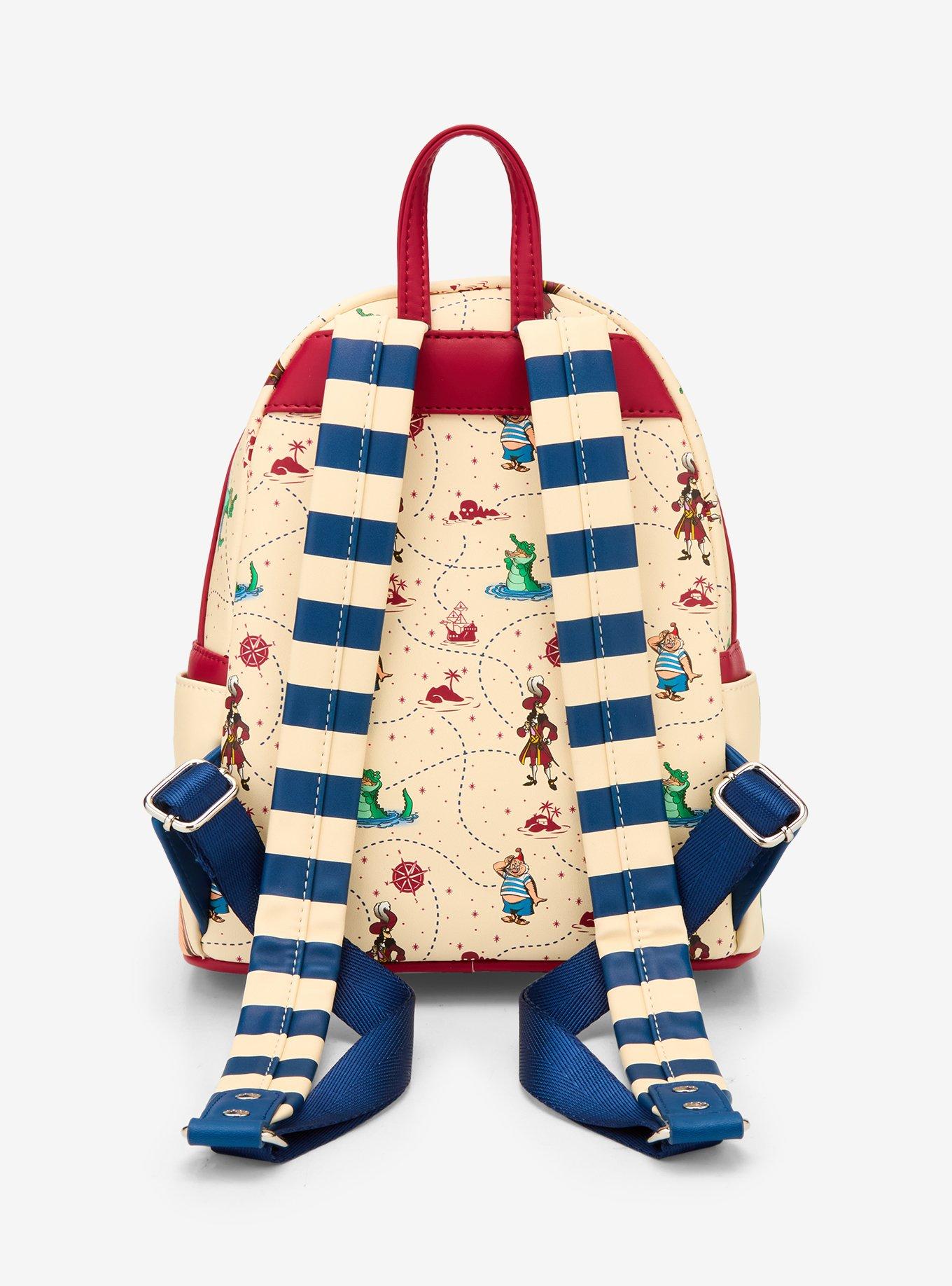 Loungefly Disney Peter Pan Captain Hook Ship Wheel Rotating Mini Backpack &mdash; BoxLunch Exclusive, , alternate