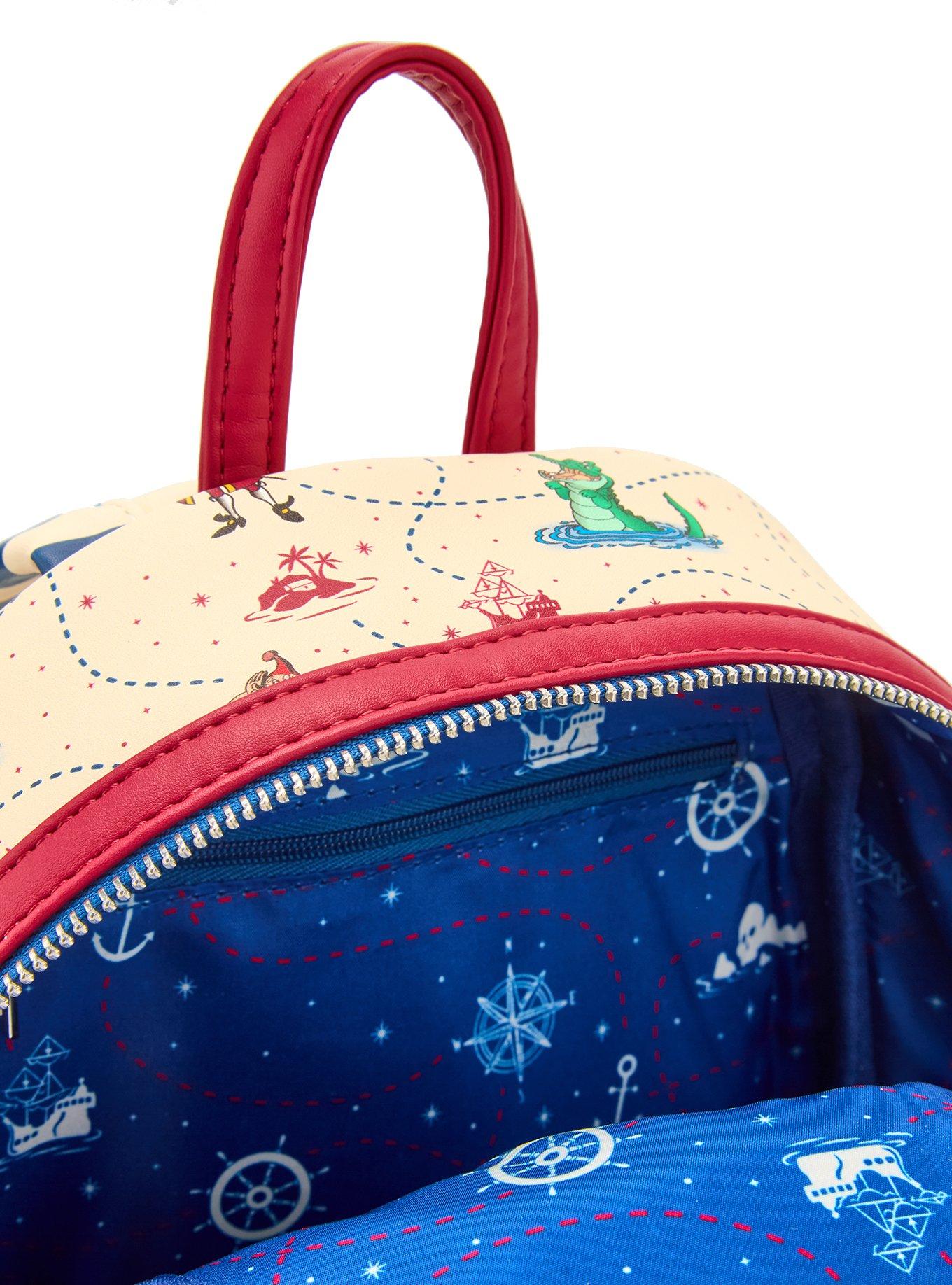 Loungefly Disney Peter Pan Captain Hook Ship Wheel Rotating Mini Backpack &mdash; BoxLunch Exclusive, , alternate