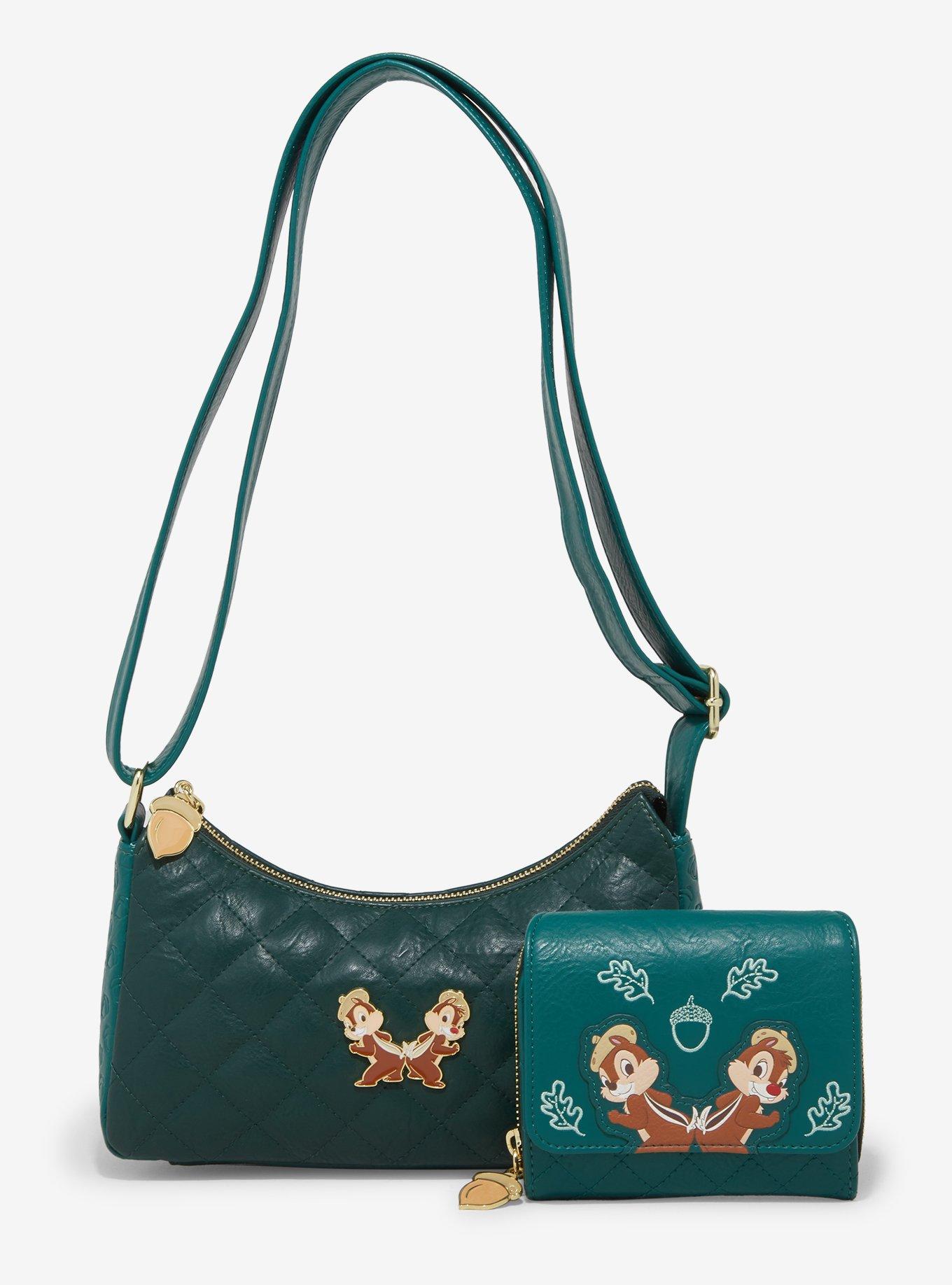 Loungefly Disney Chip & Dale Quilted Shoulder Bag - BoxLunch Exclusive, , alternate
