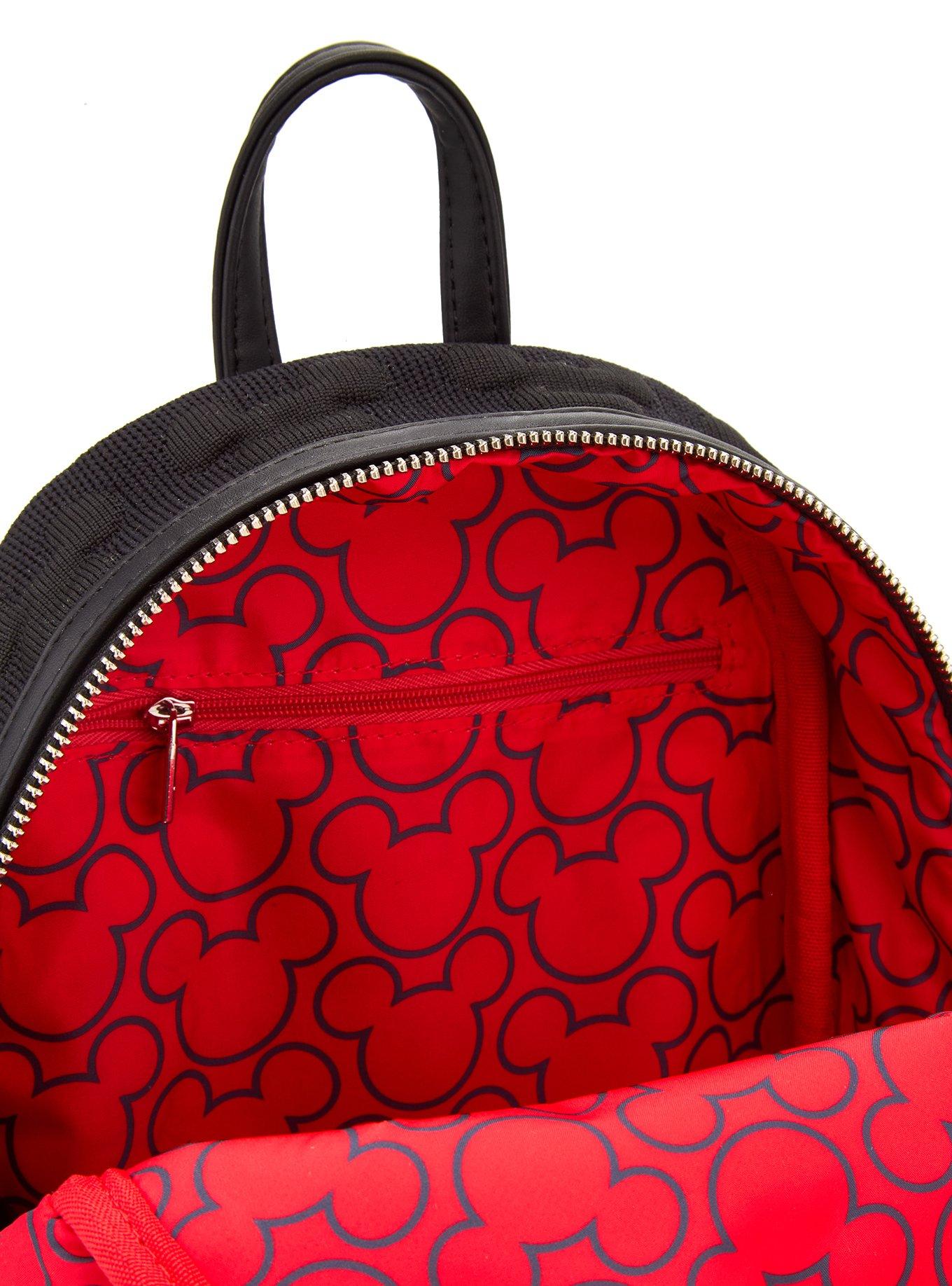 Loungefly Disney Mickey Mouse Silhouette Mesh Textured Mini Backpack — BoxLunch Exclusive, , alternate