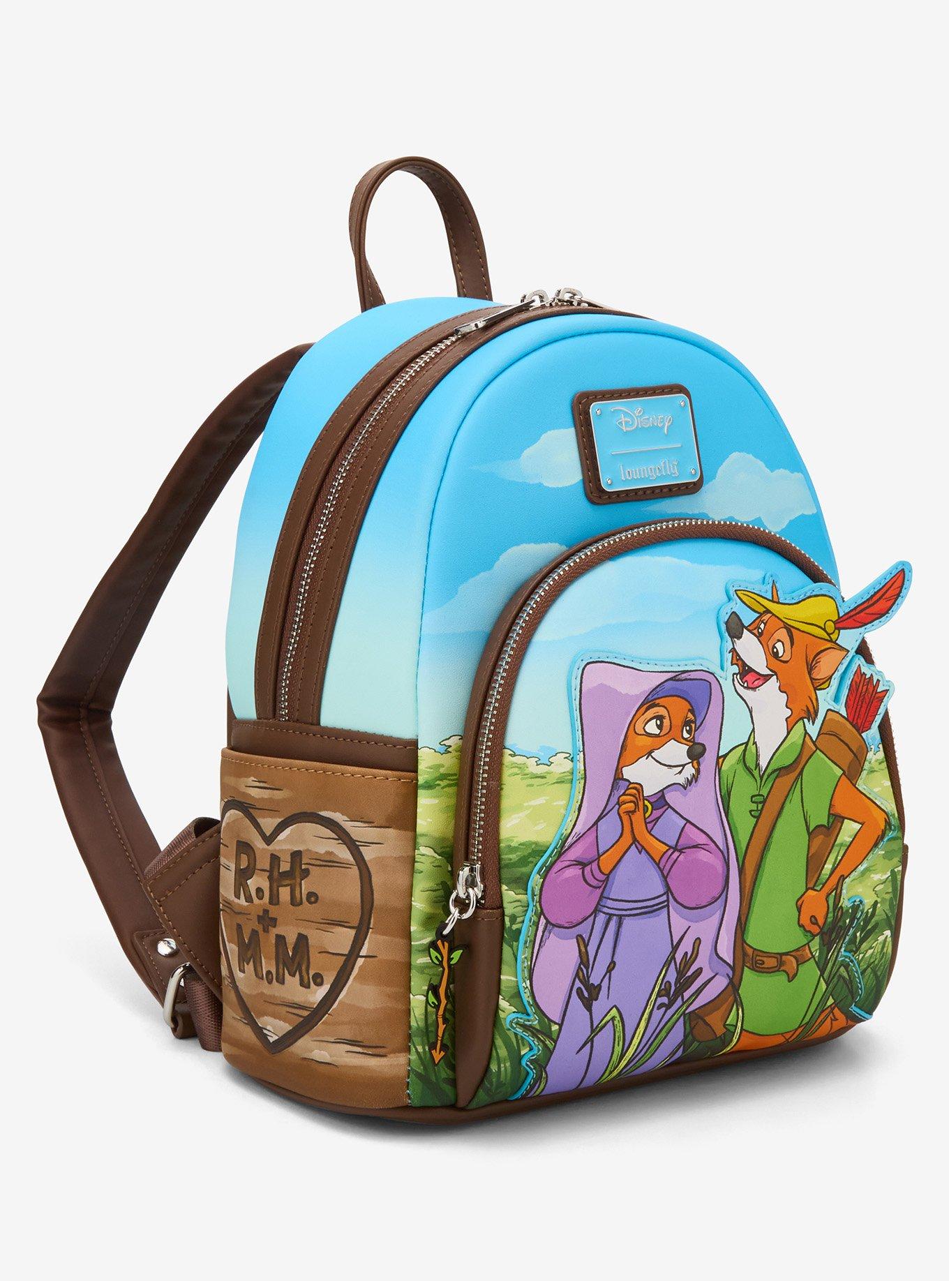 Loungefly Disney Robin Hood & Maid Marian Sky Mini Backpack - BoxLunch Exclusive, , hi-res