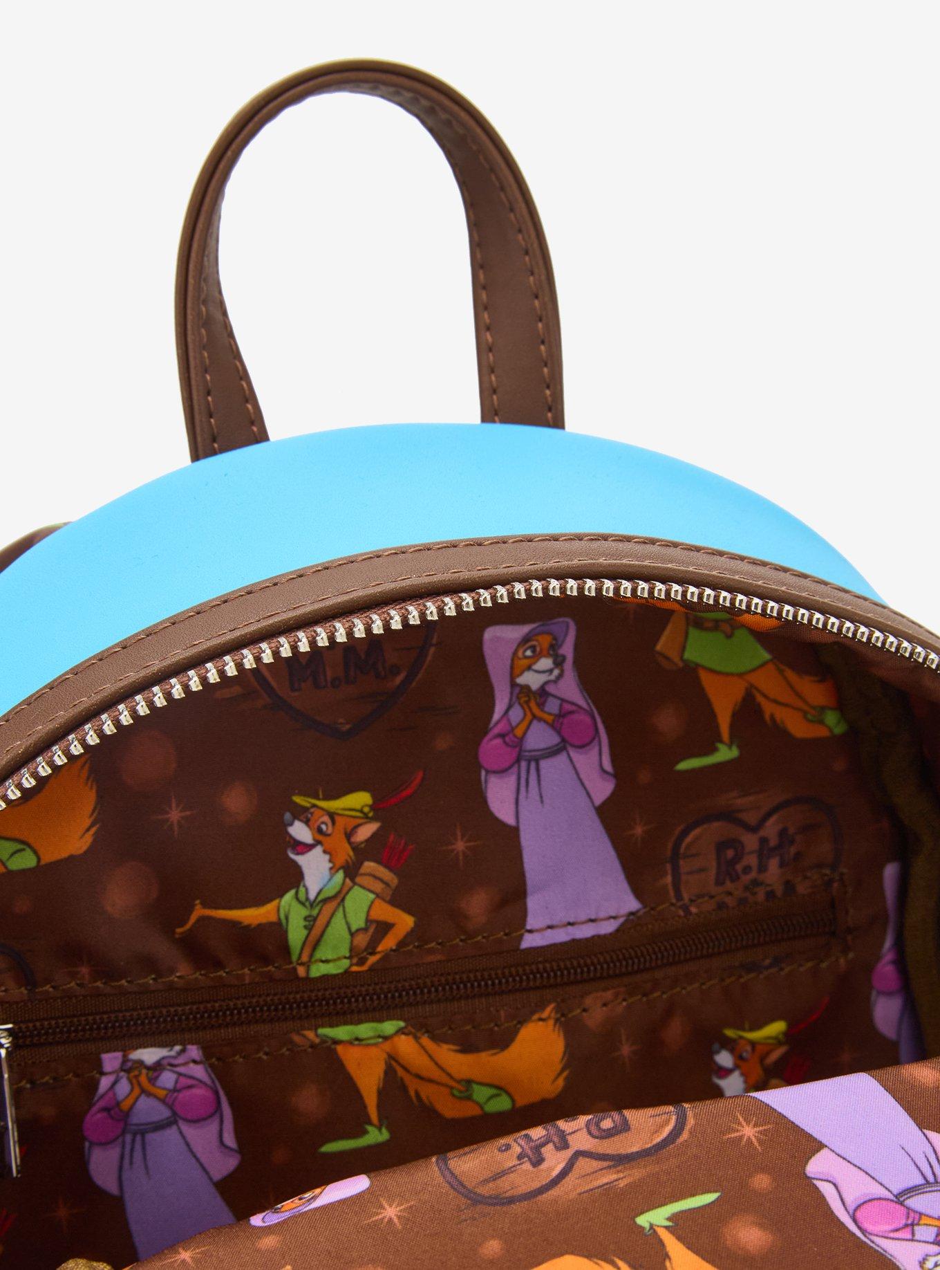 Loungefly Disney Robin Hood & Maid Marian Sky Mini Backpack - BoxLunch Exclusive, , alternate