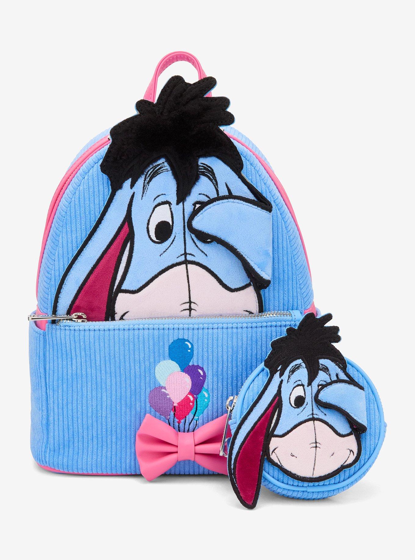 Loungefly Disney Winnie the Pooh Eeyore Peeking Corduroy Mini Backpack — BoxLunch Exclusive, , alternate