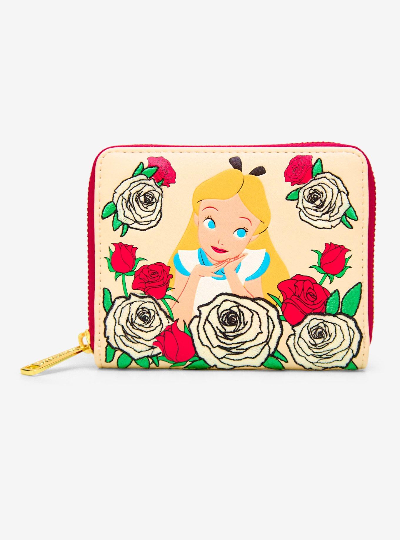 Loungefly Disney Alice in Wonderland Color Changing Roses Zip Wallet — BoxLunch Exclusive, , hi-res
