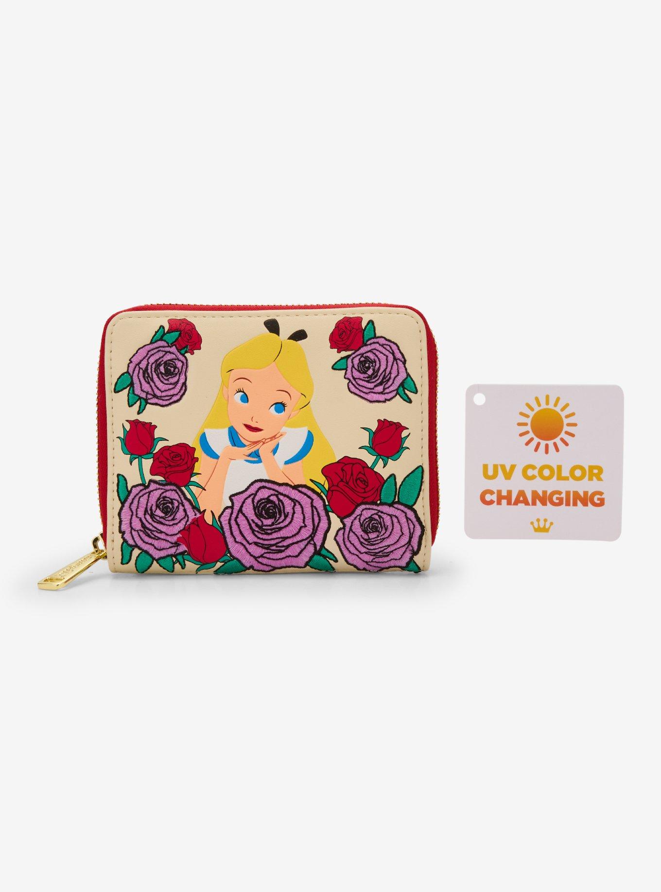Loungefly Disney Alice in Wonderland Color Changing Roses Zip Wallet — BoxLunch Exclusive