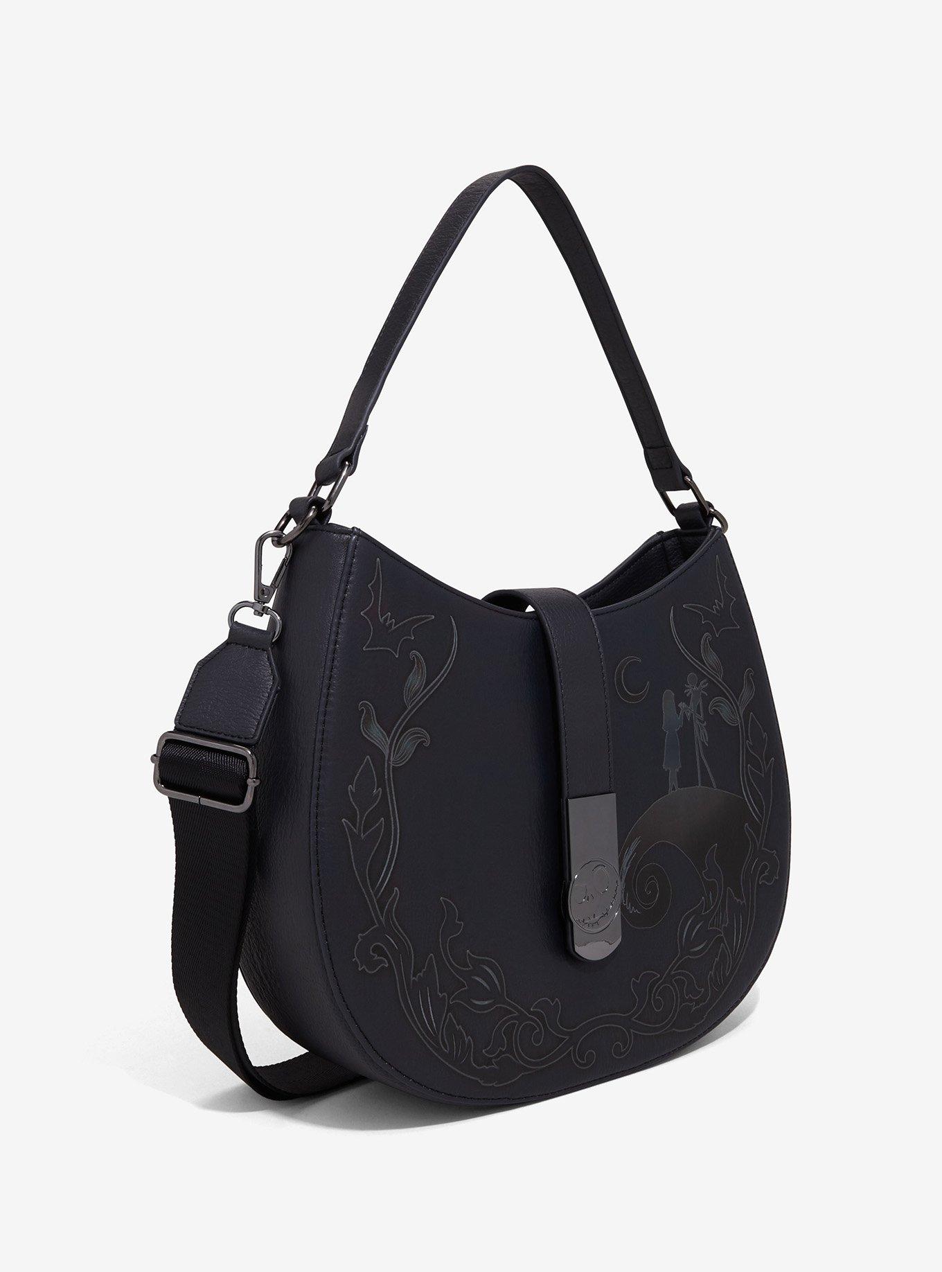 Loungefly Disney The Nightmare Before Christmas Jack & Sally Scene Tonal Handbag - BoxLunch Exclusive, , hi-res