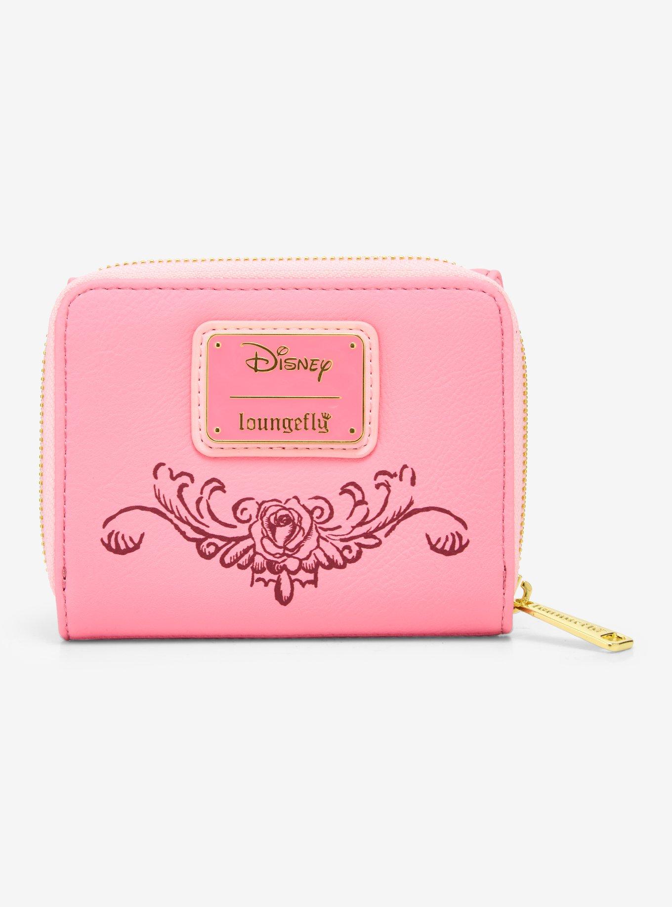 Loungefly Disney Beauty and the Beast Pink Roses Zip Wallet &mdash; BoxLunch Exclusive, , alternate