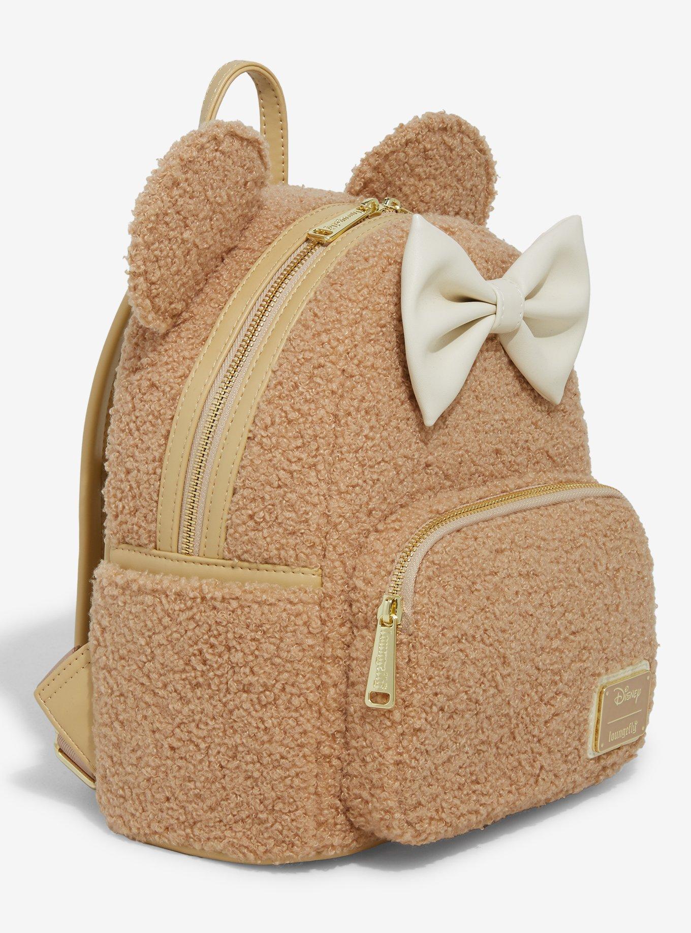 Loungefly Disney Minnie Mouse Sherpa Mini Backpack - BoxLunch Exclusive