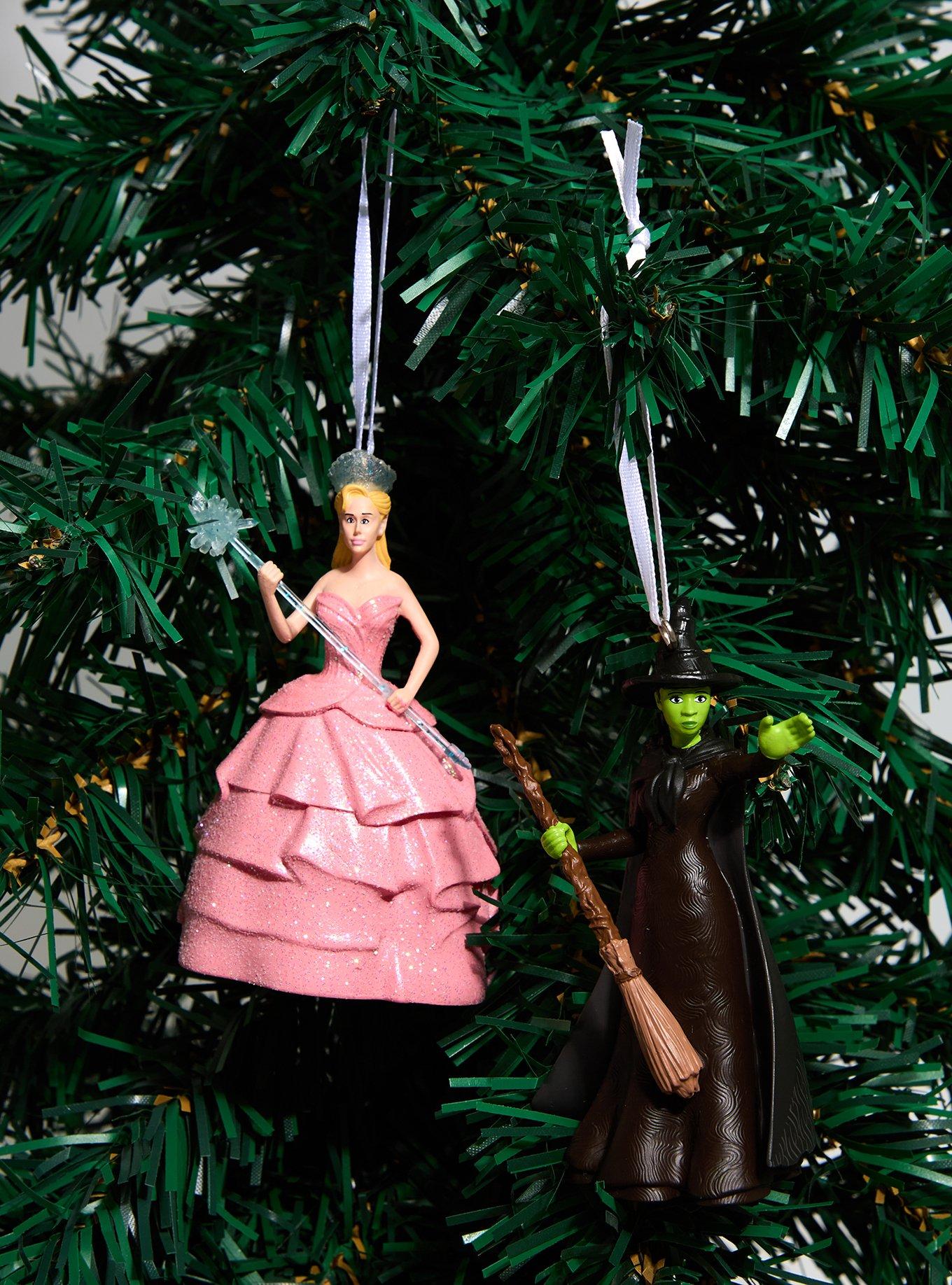 Wicked Elphaba & Glinda Figural Ornament Set