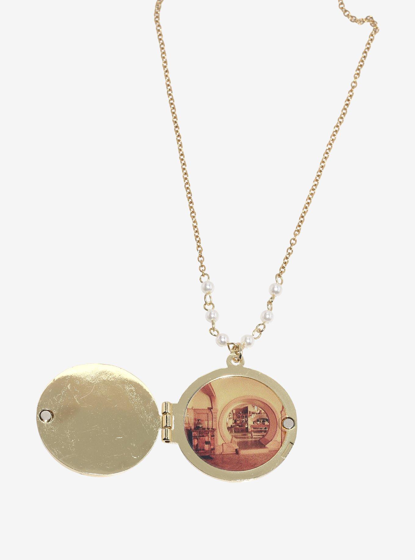 The Lord Of The Rings Hobbit Door Locket Necklace Her Universe Exclusive, , alternate