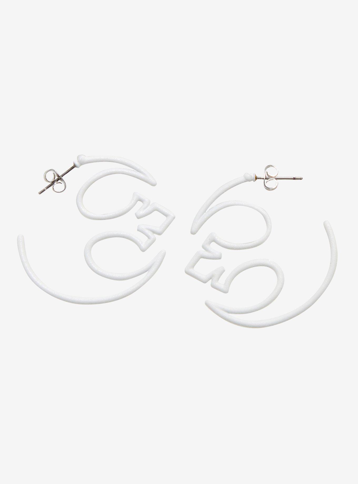 Star Wars Rebel Logo Glow-In-The-Dark Hoop Earrings Her Universe Exclusive, , hi-res
