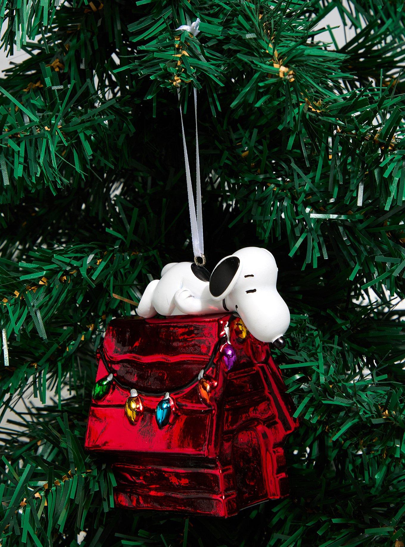 Peanuts Snoopy Decorated Doghouse Figural Ornament