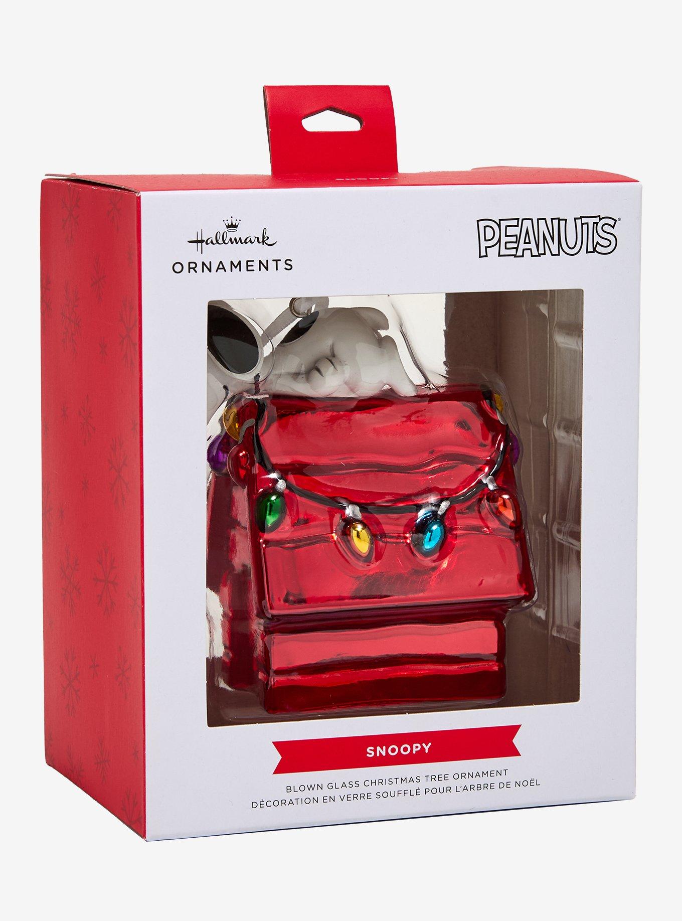 Peanuts Snoopy Decorated Doghouse Figural Ornament
