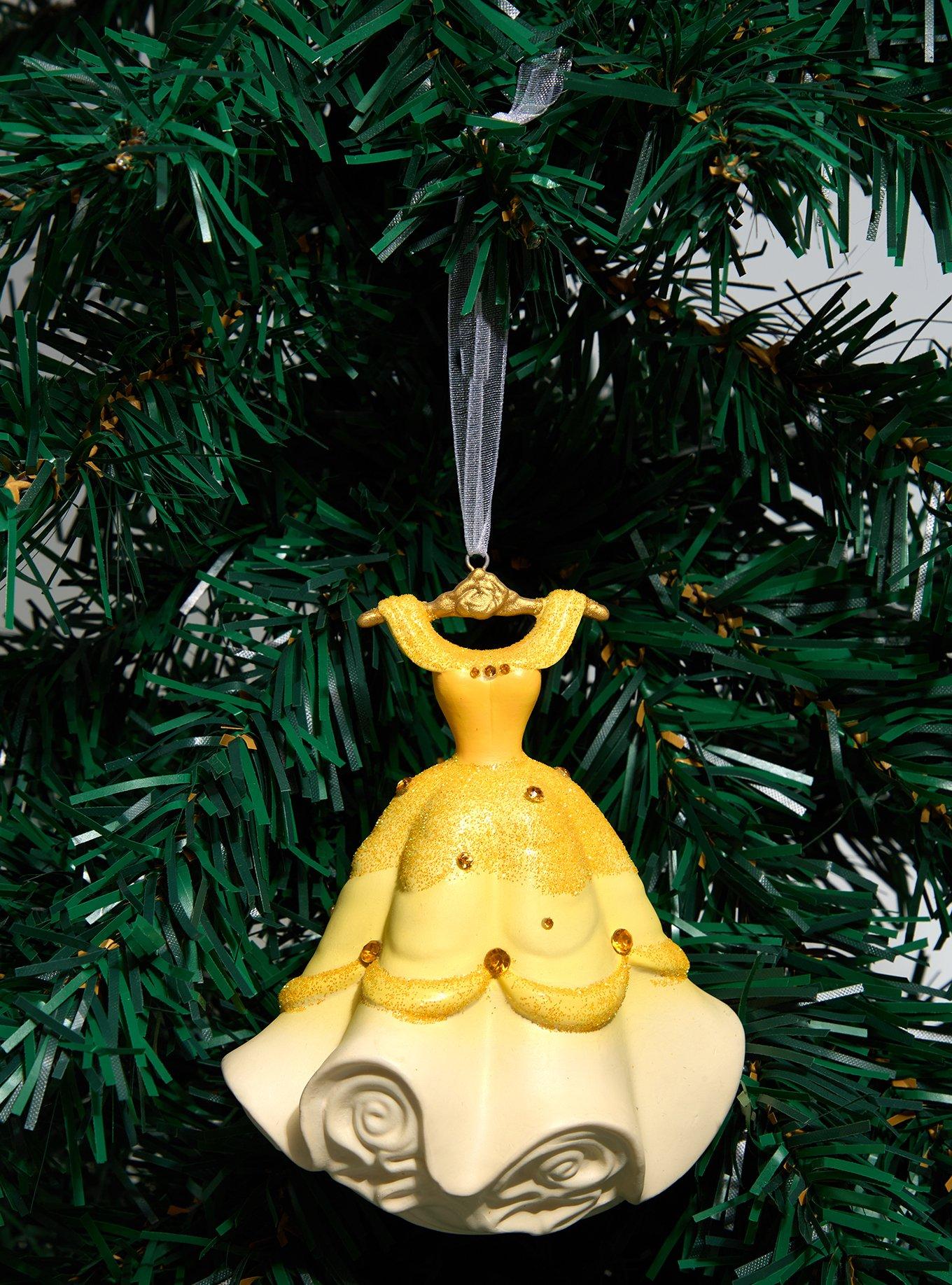 Disney Beauty and the Beast Belle Dress Figural Ornament, , hi-res