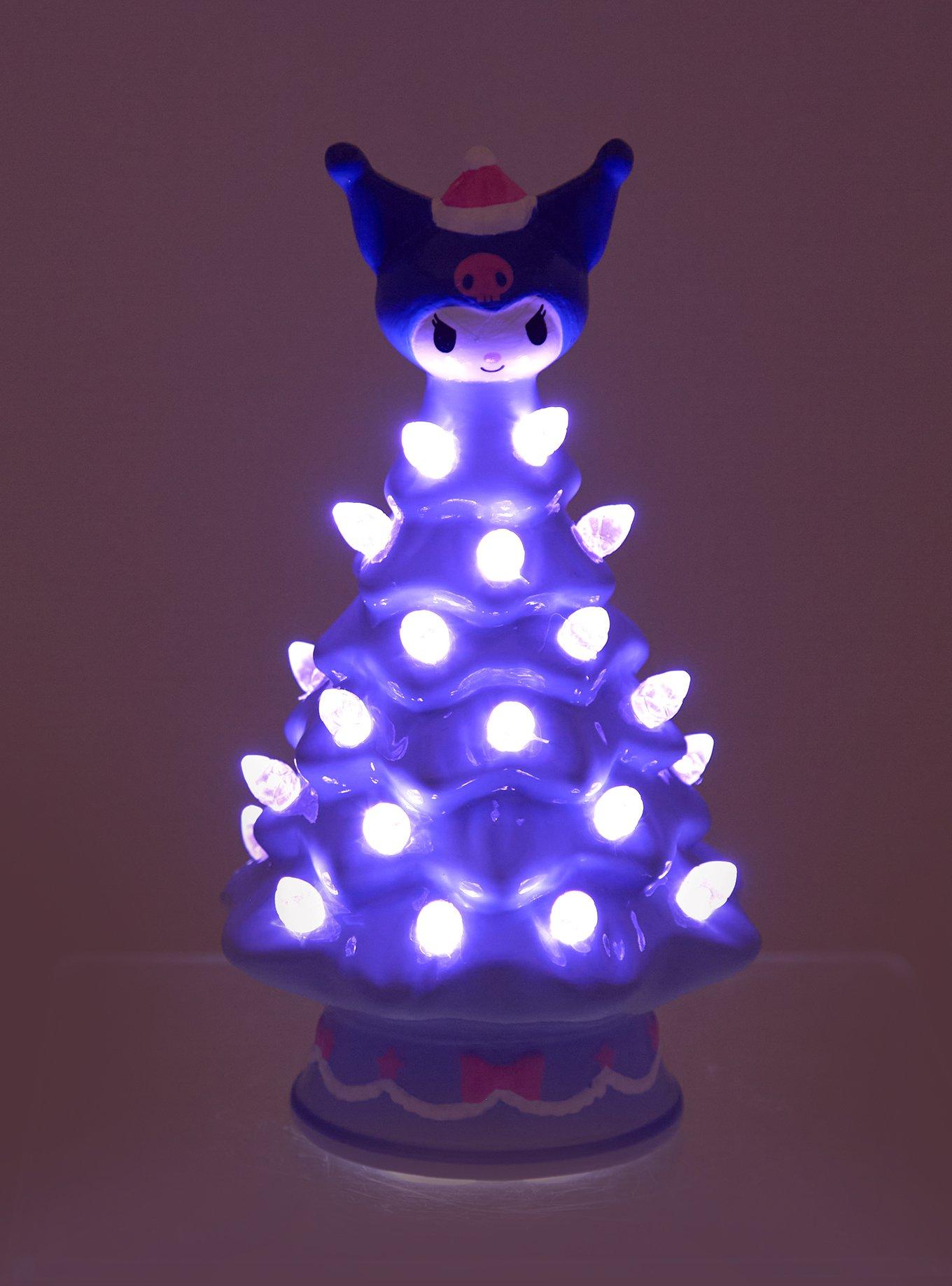 Sanrio Kuromi Purple Light-Up Mini Christmas Tree Figure - BoxLunch Exclusive, , hi-res