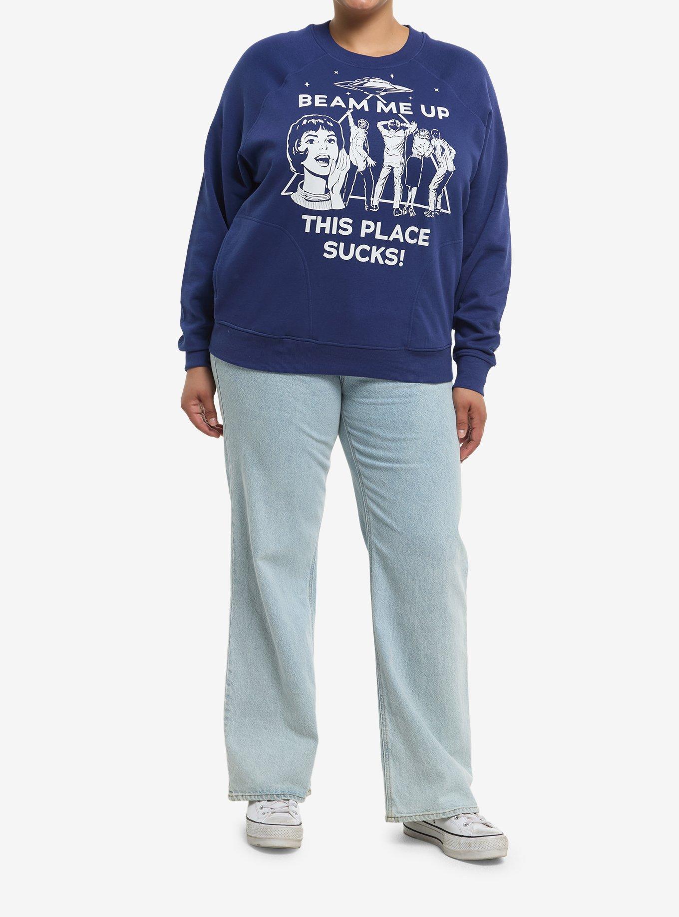 Stranger Things Beam Me Up Sweatshirt Plus Size, , hi-res