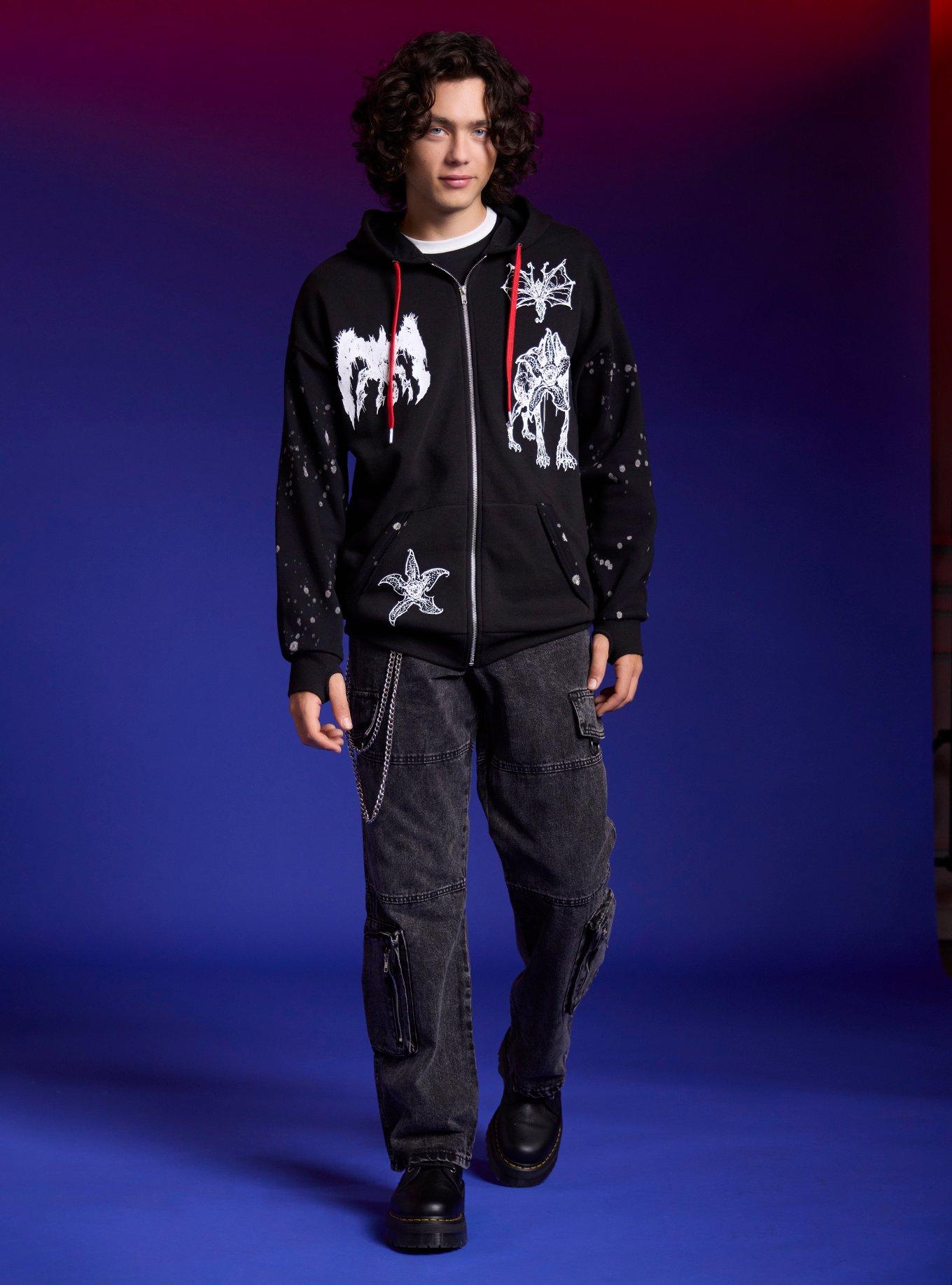 Stranger Things Vecna Lives Hoodie, BLACK  WHITE, alternate