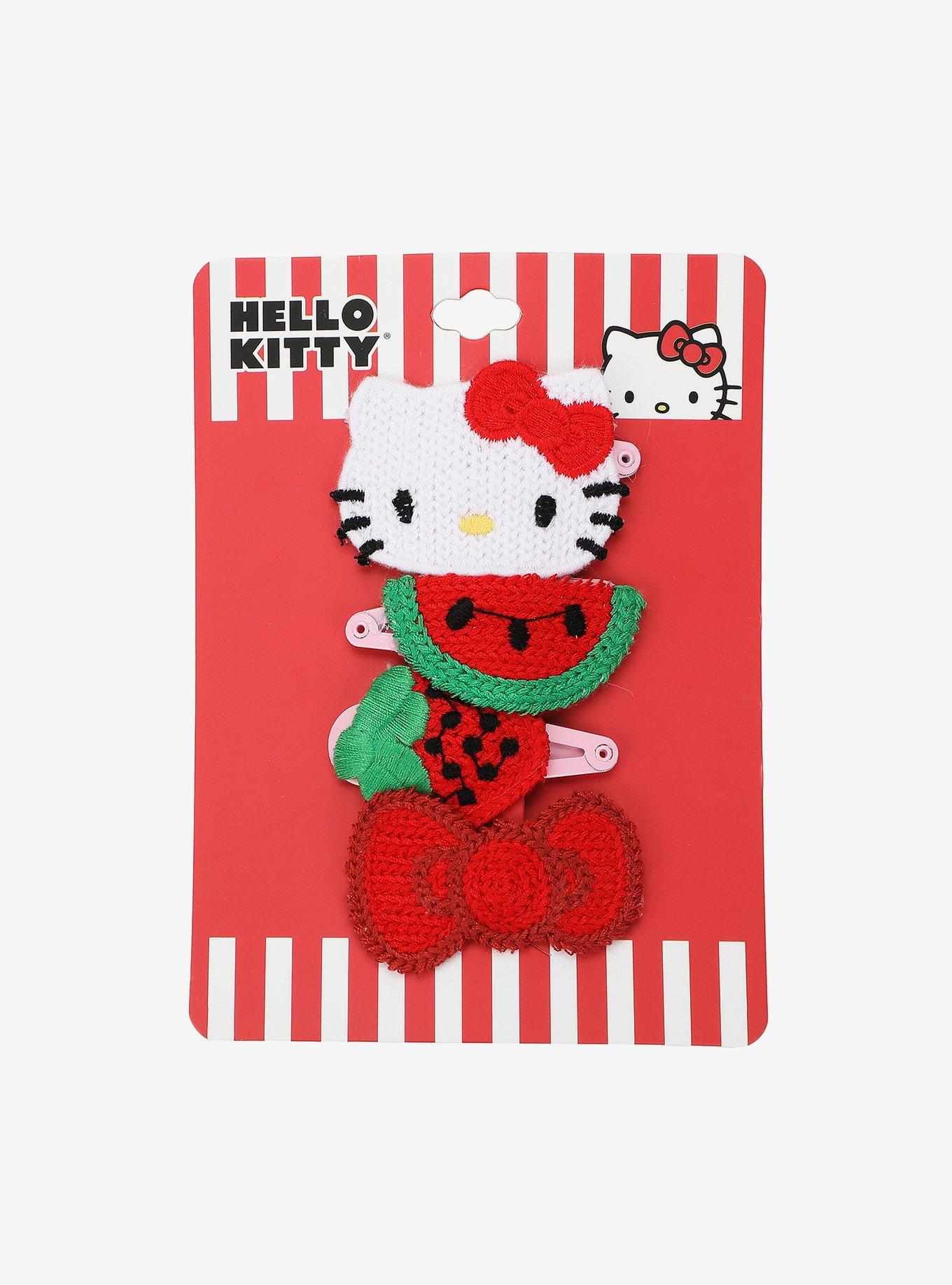 Hello Kitty Icons Crochet Hair Clip Set, , hi-res