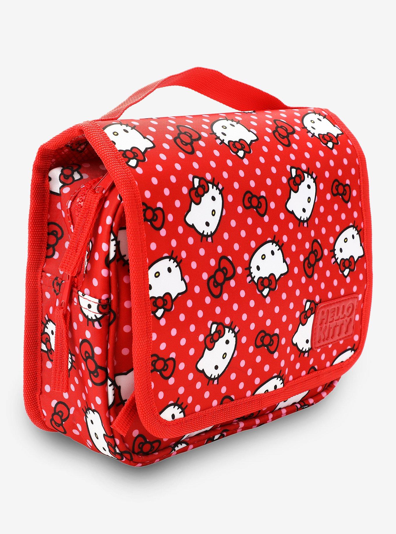 Hello Kitty Polka Dot Travel Toiletry Bag, , hi-res