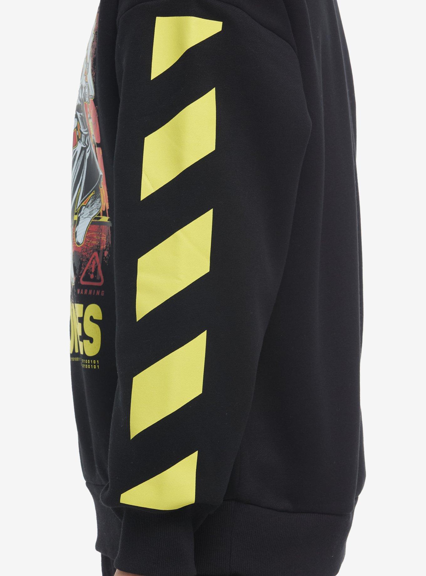 Murder Drones Characters Crewneck Sweater, BLACK, alternate