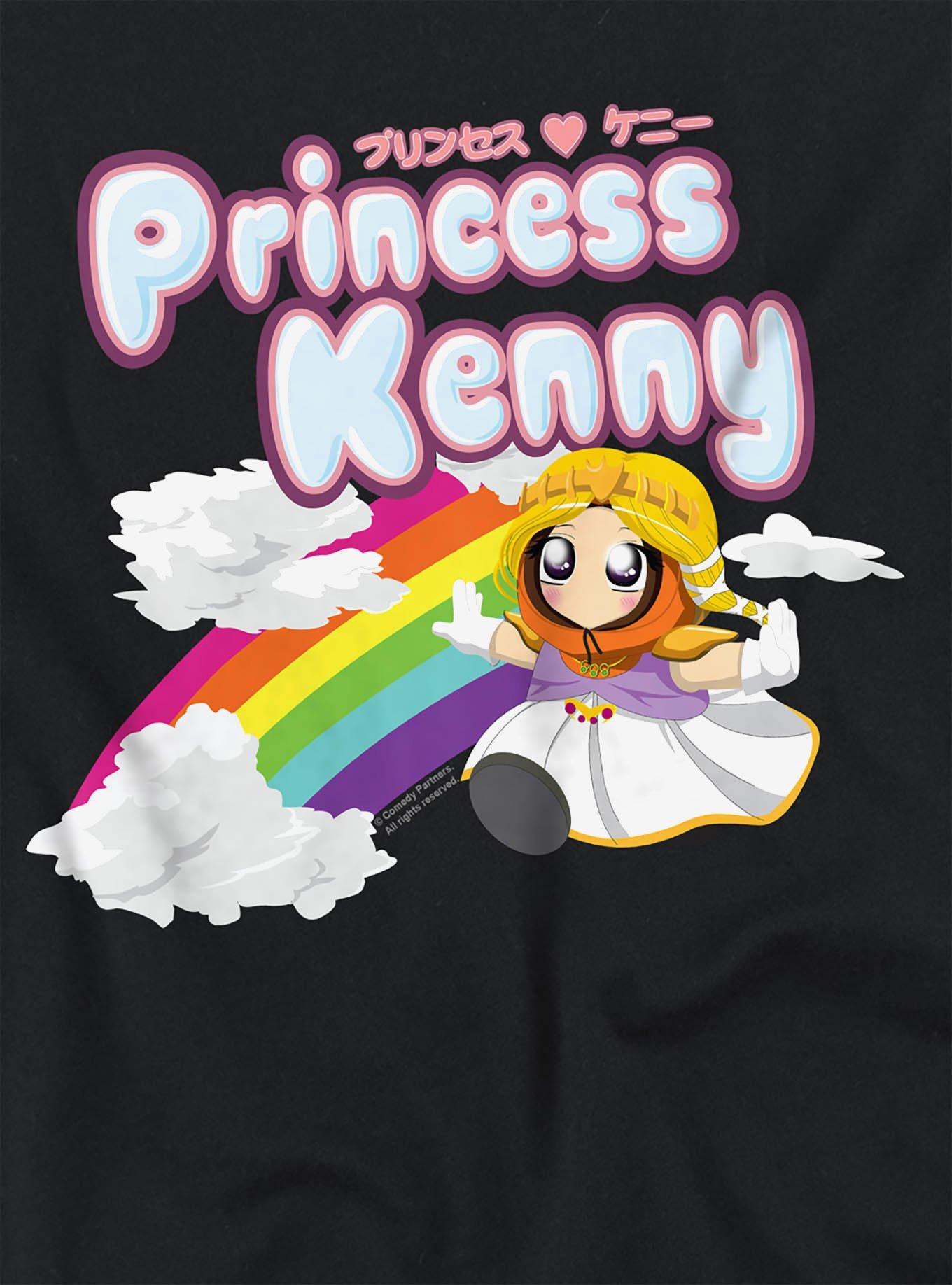 South Park "Princess Kenny" Girls Crop Top T-Shirt, BLACK, alternate