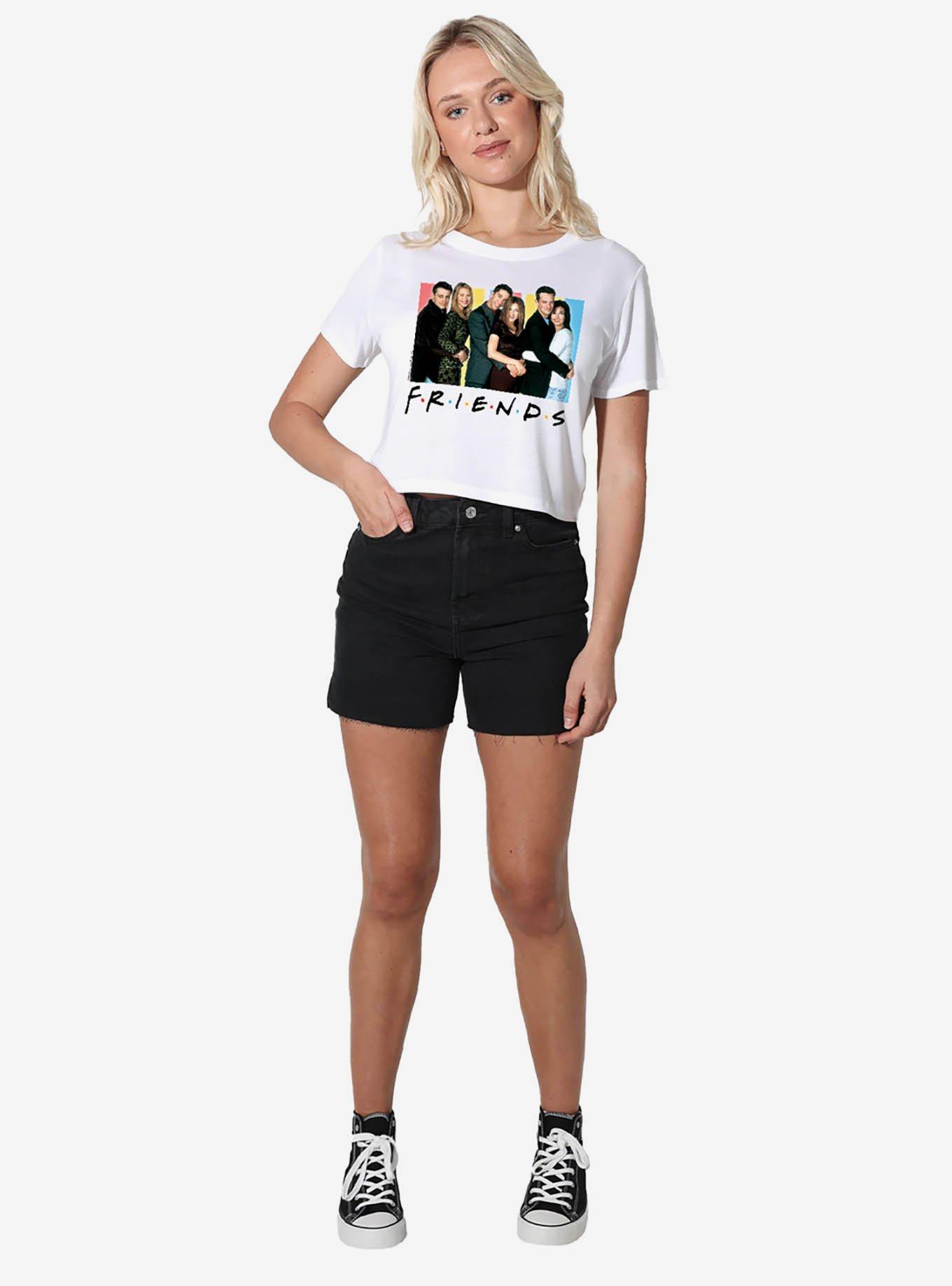 Friends Cast Logo Girls Crop Top T-Shirt, , hi-res