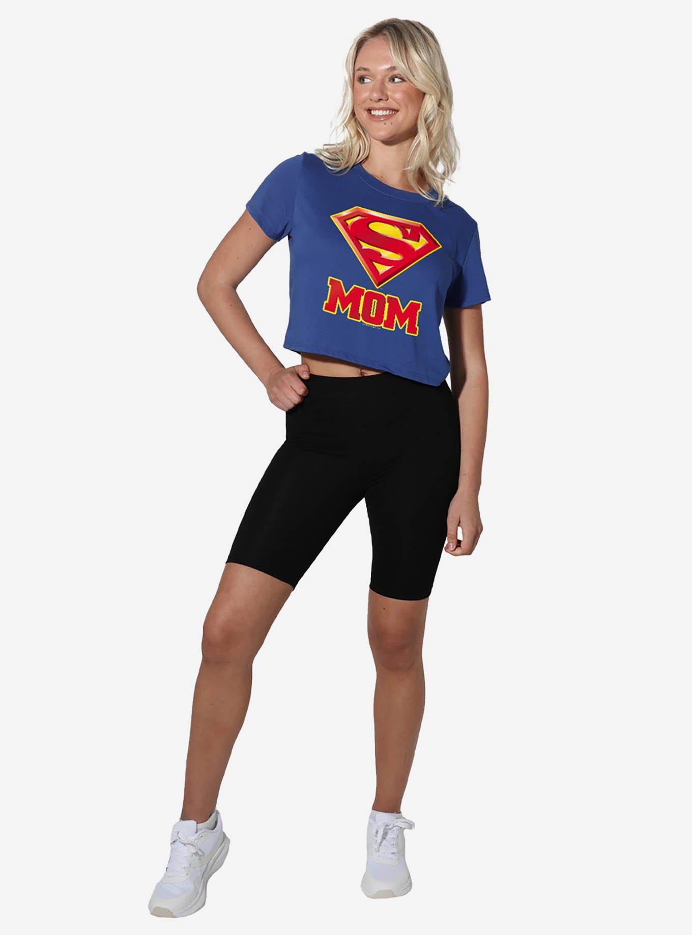 DC Comics Superman "Super Mom" Women's Crop Top T-Shirt