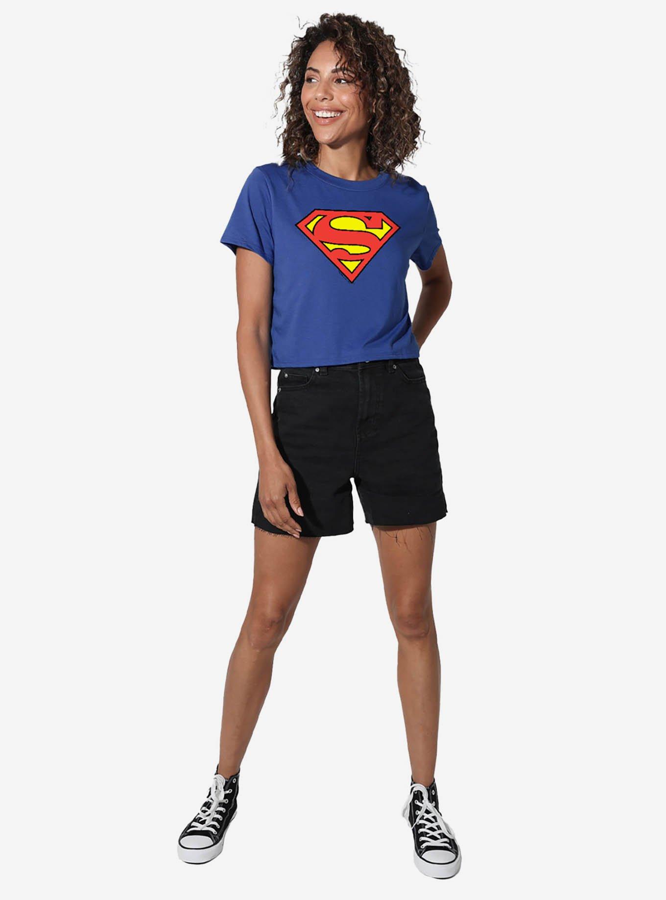 DC Comics Superman Classic Logo Women's Crop Top T-Shirt, , hi-res