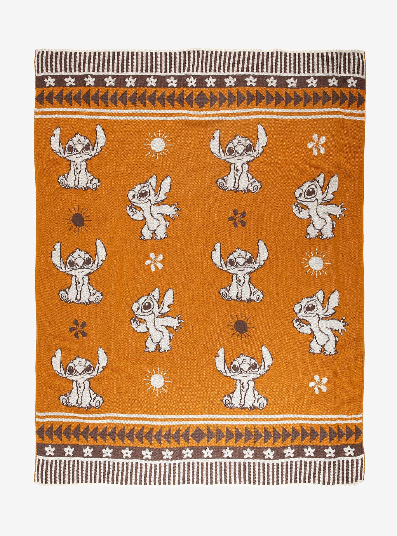 Disney Lilo & Stitch Tropical Icons Knit Throw &mdash; BoxLunch Exclusive, , hi-res