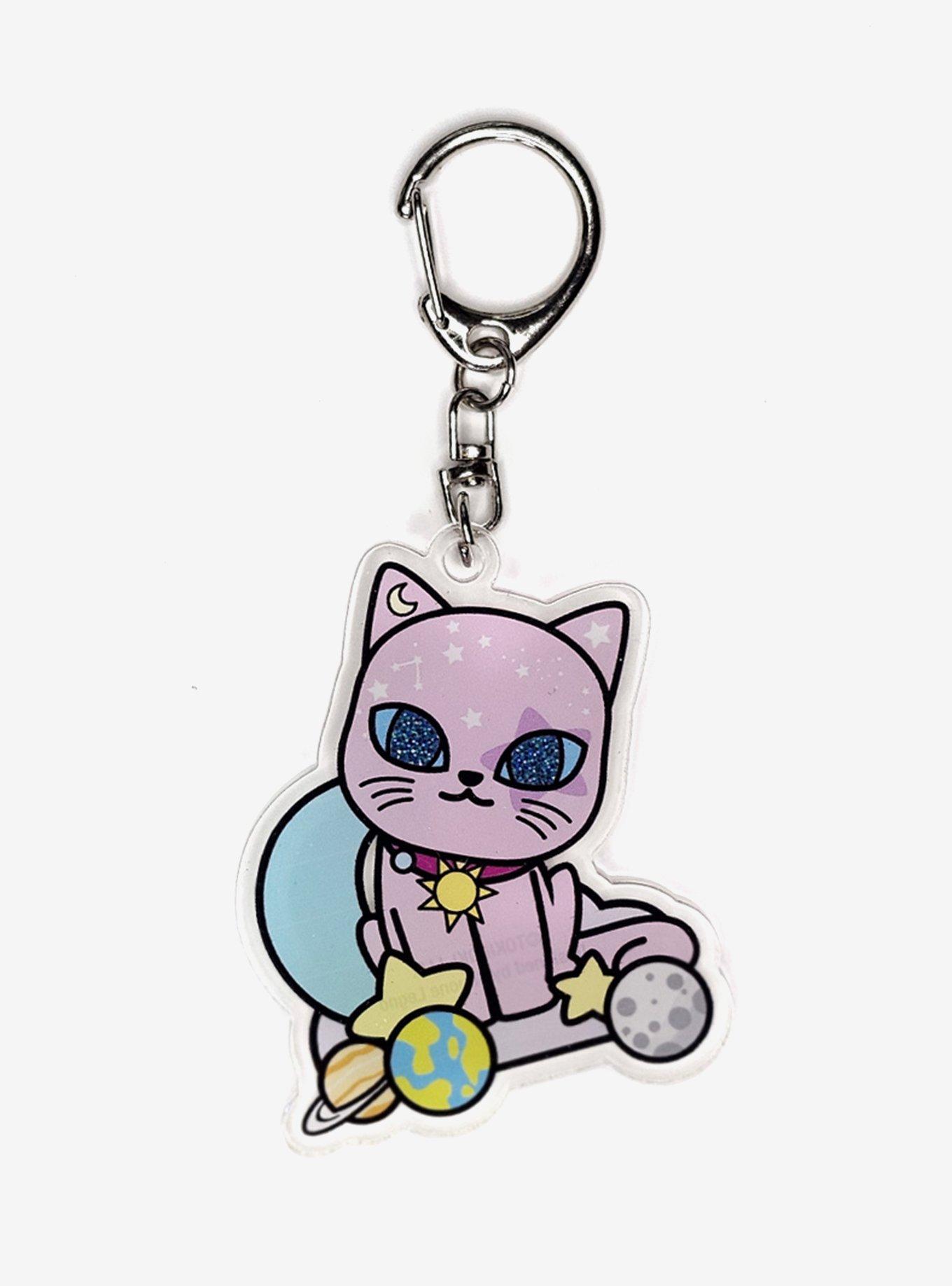 tokidoki Galactic Cats Blind Box Acrylic Keychain, , alternate