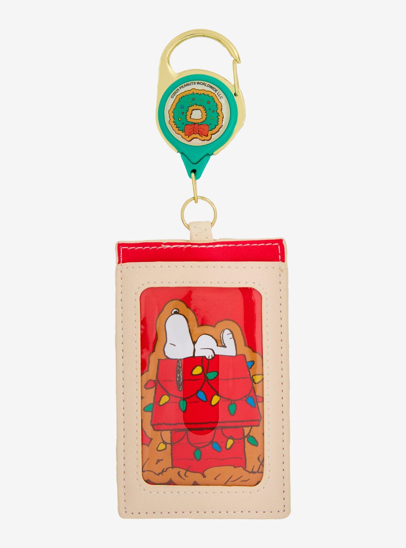 Loungefly Peanuts Snoopy Holiday Cookies Allover Print Retractable Lanyard - Boxlunch Exclusive